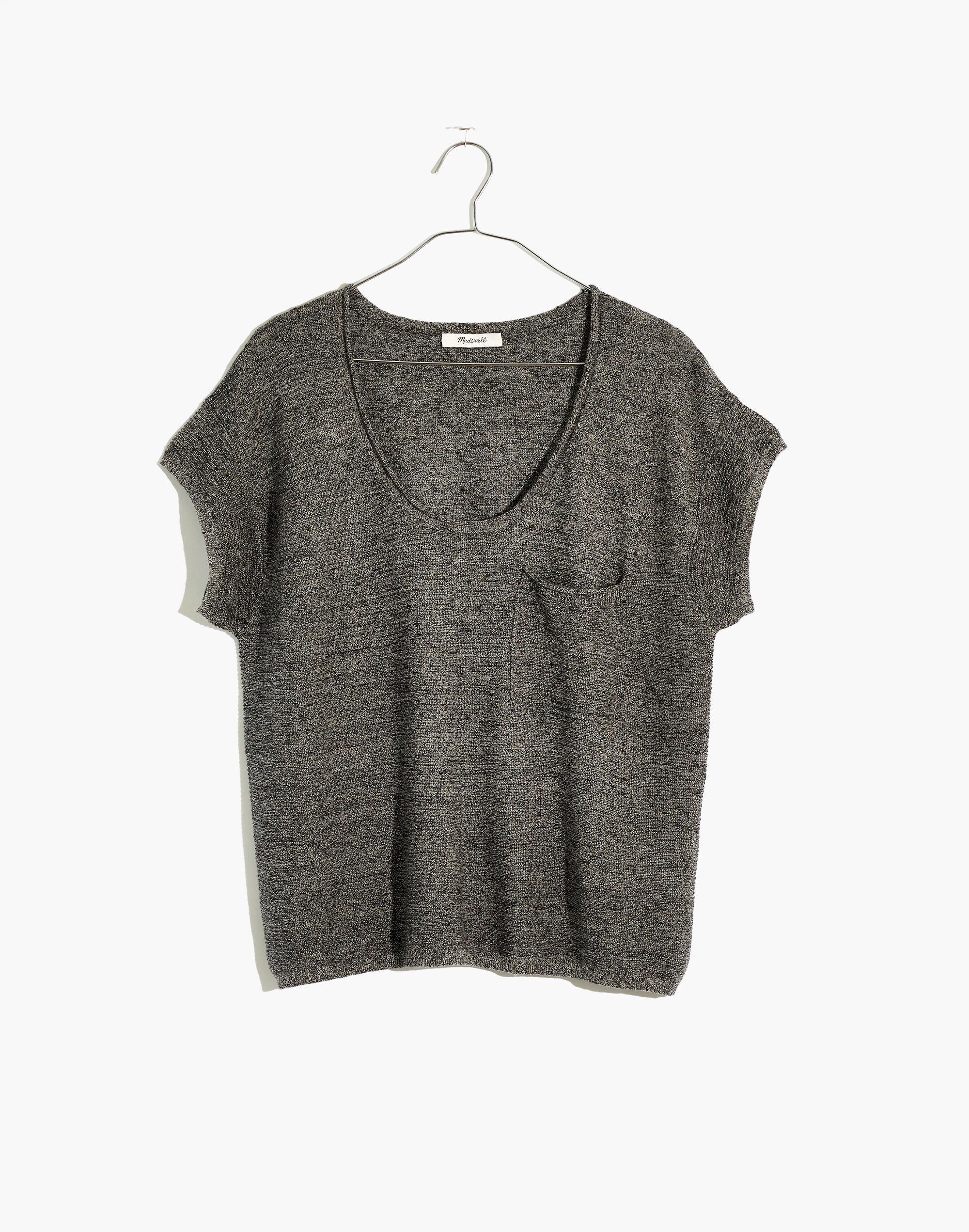 Marled Watermoor Short-Sleeve Sweater