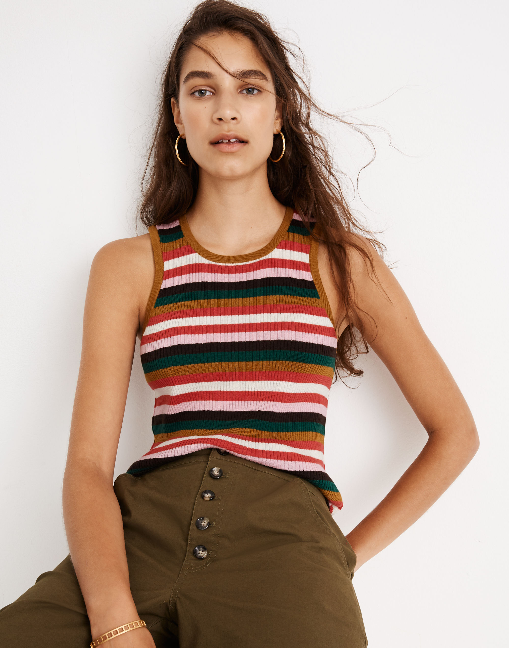 Striped Bayford Sweater Tank