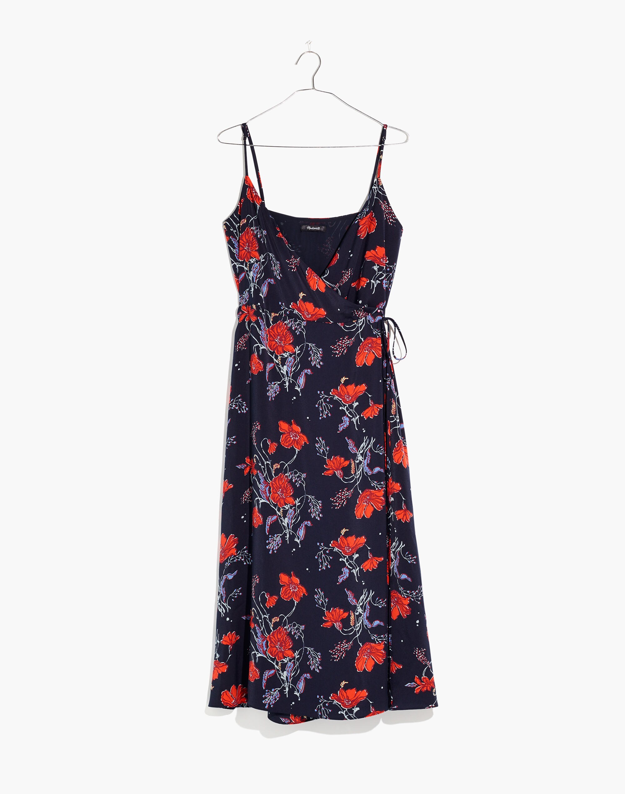 Tall Cami Wrap Dress in Windblown Poppies
