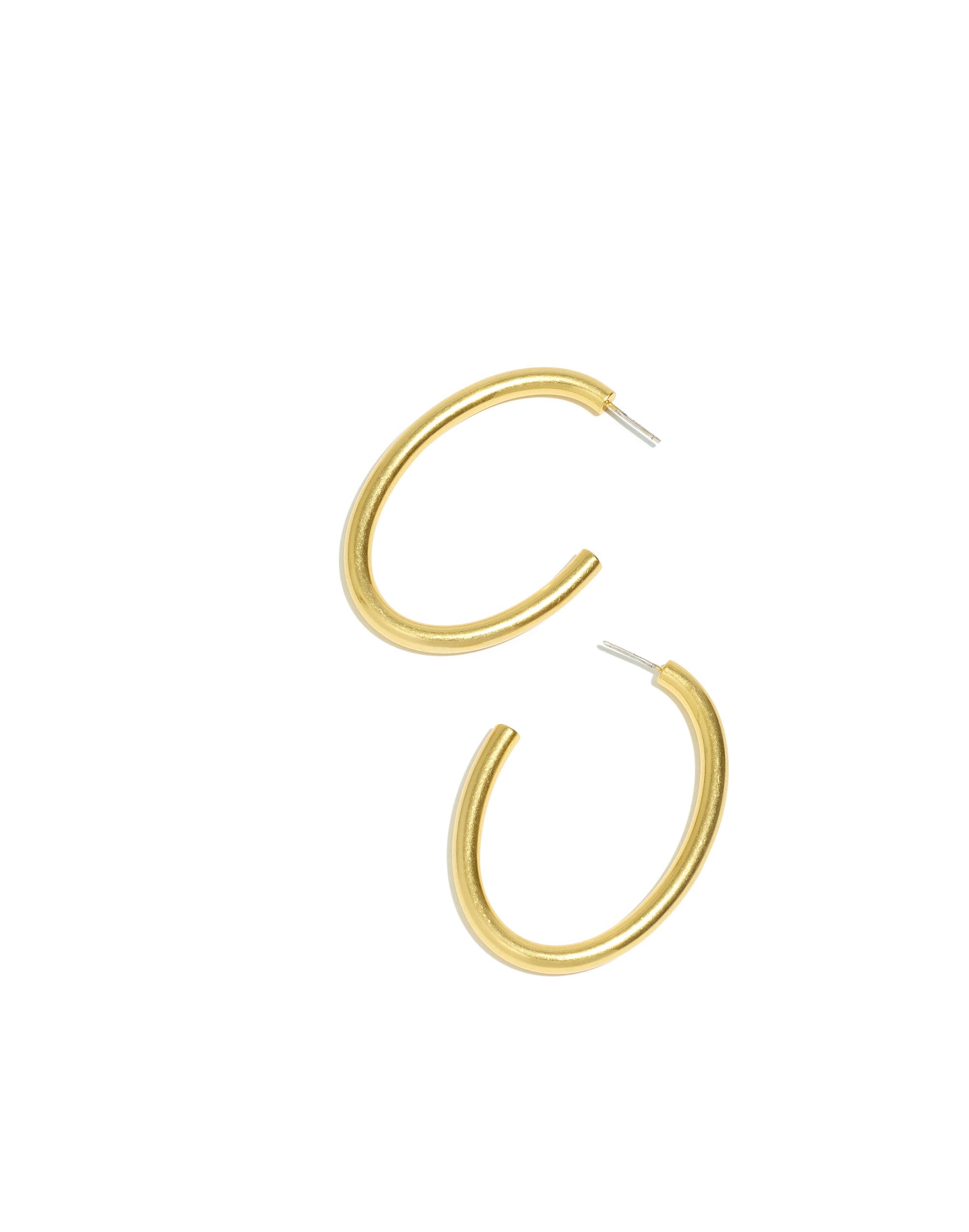 Chunky Oval Hoop Earrings