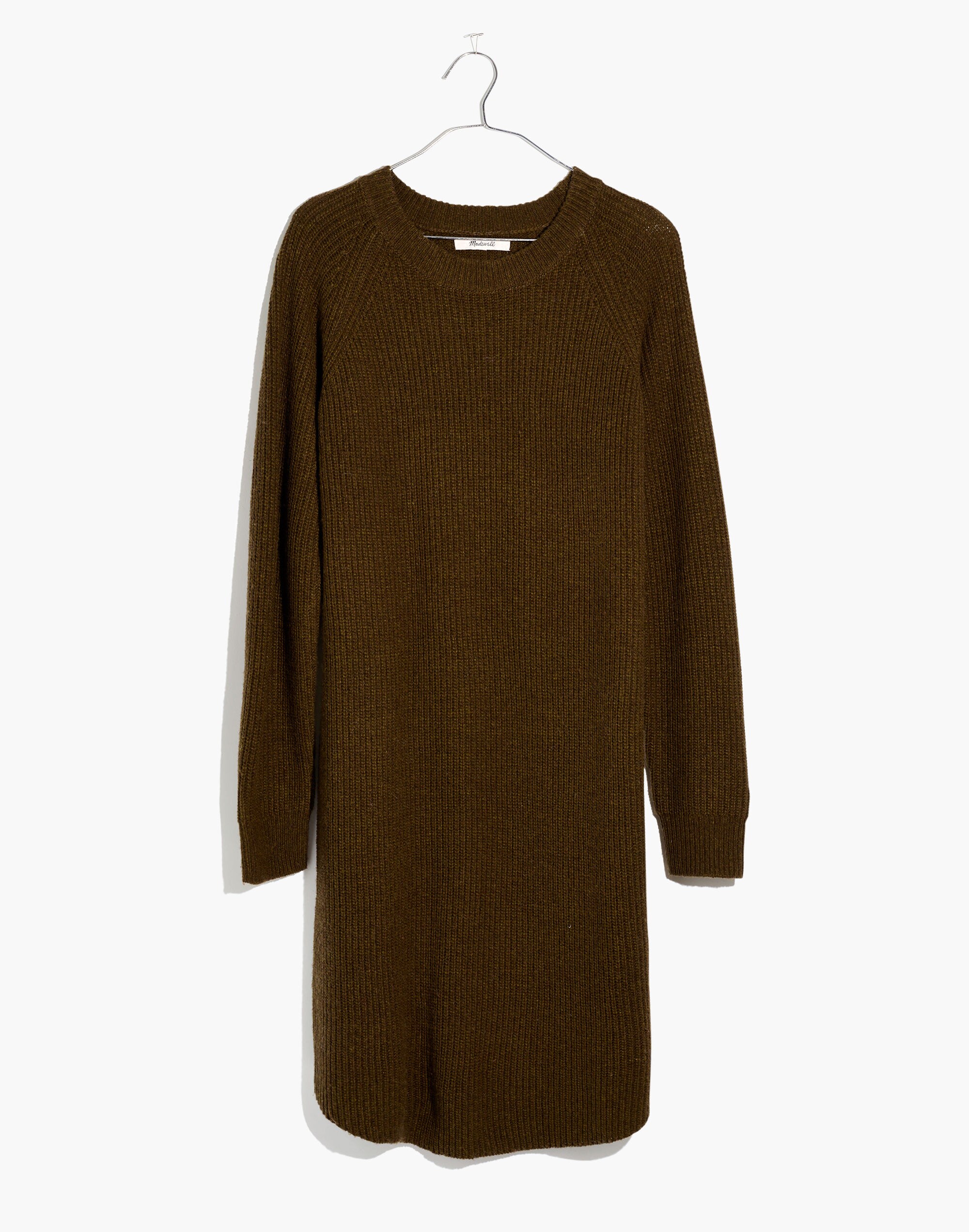 Curved-Hem Sweater Dress