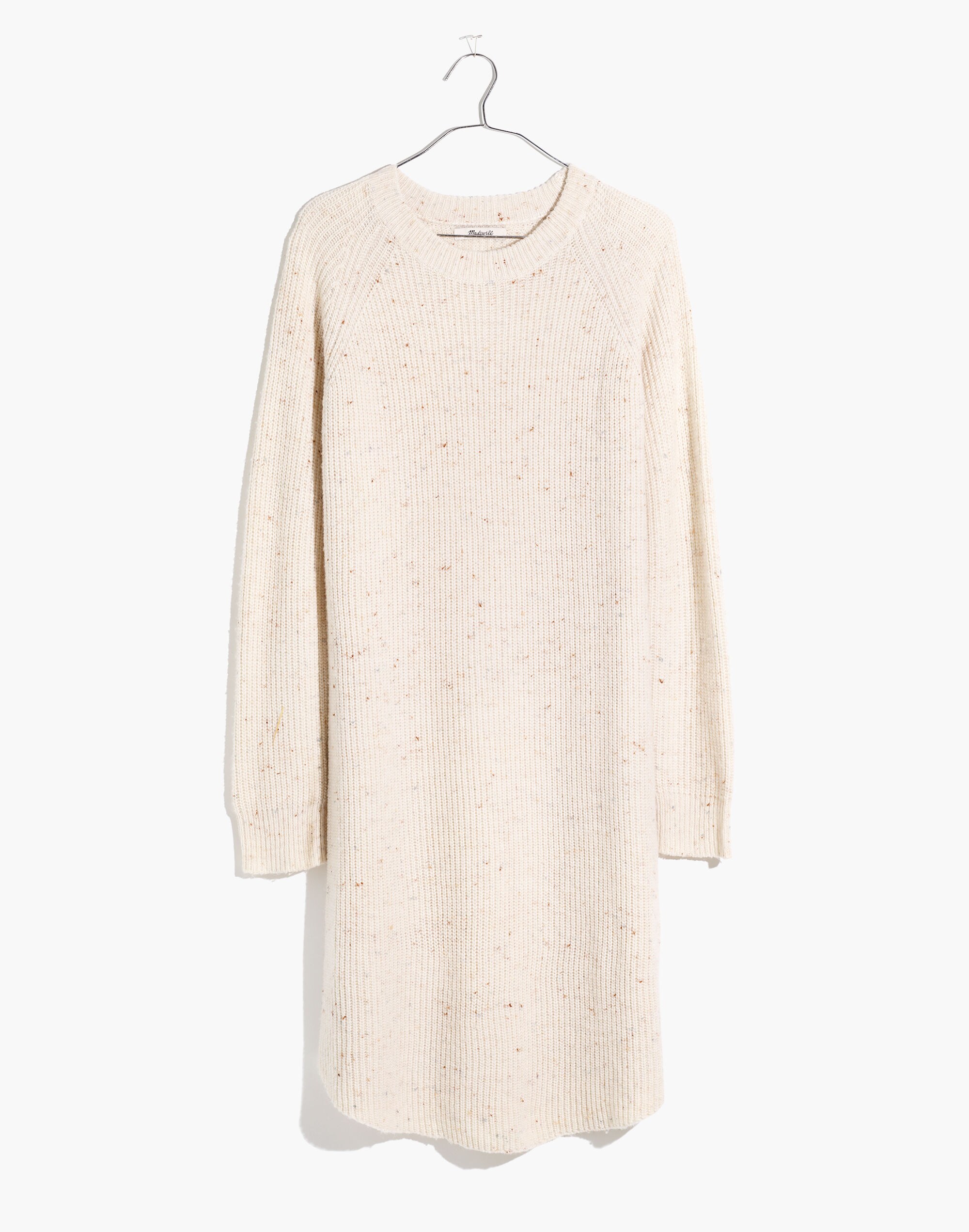 Curved-Hem Sweater Dress