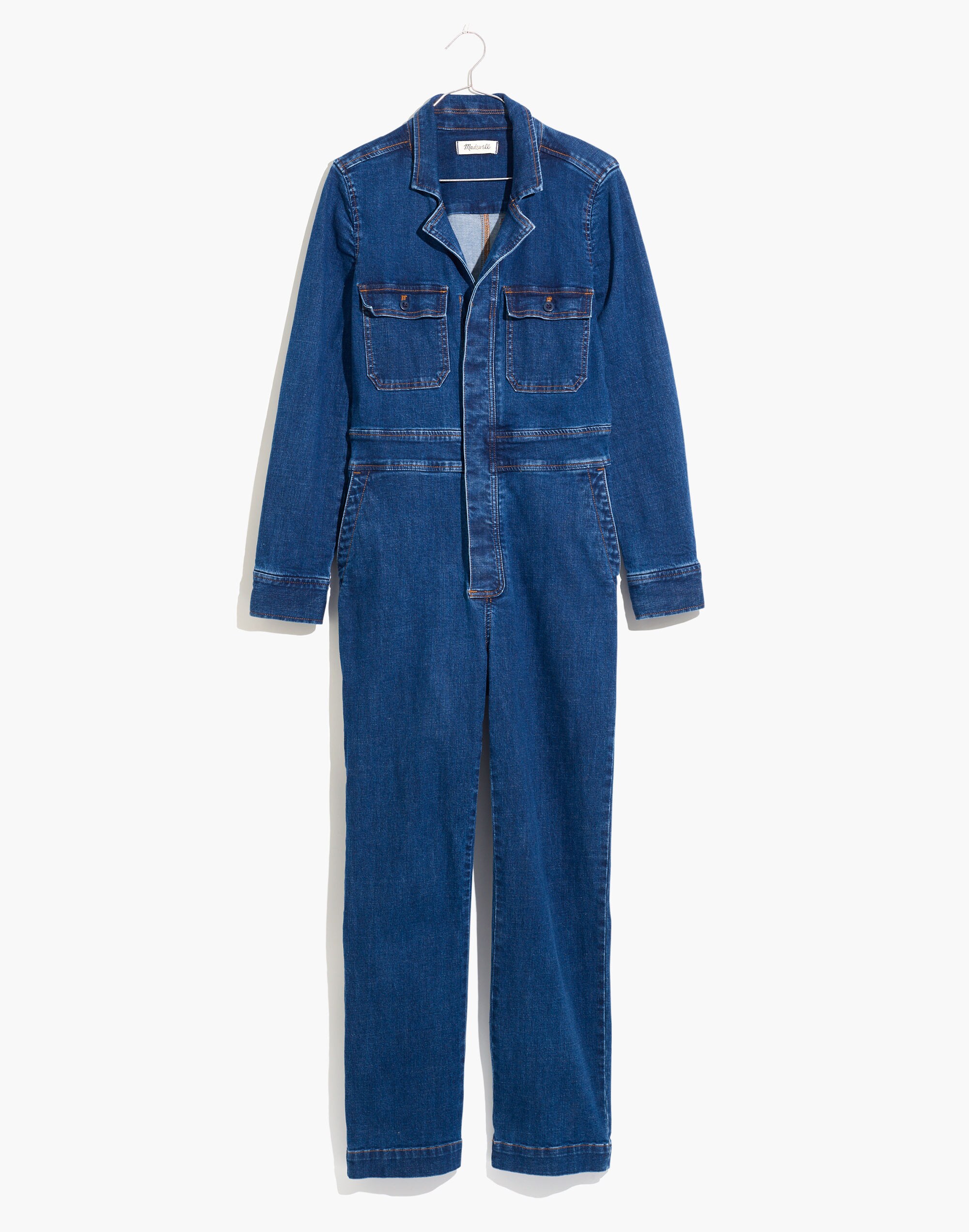 Denim Slim Coverall Jumpsuit in Stanwick Wash | Madewell