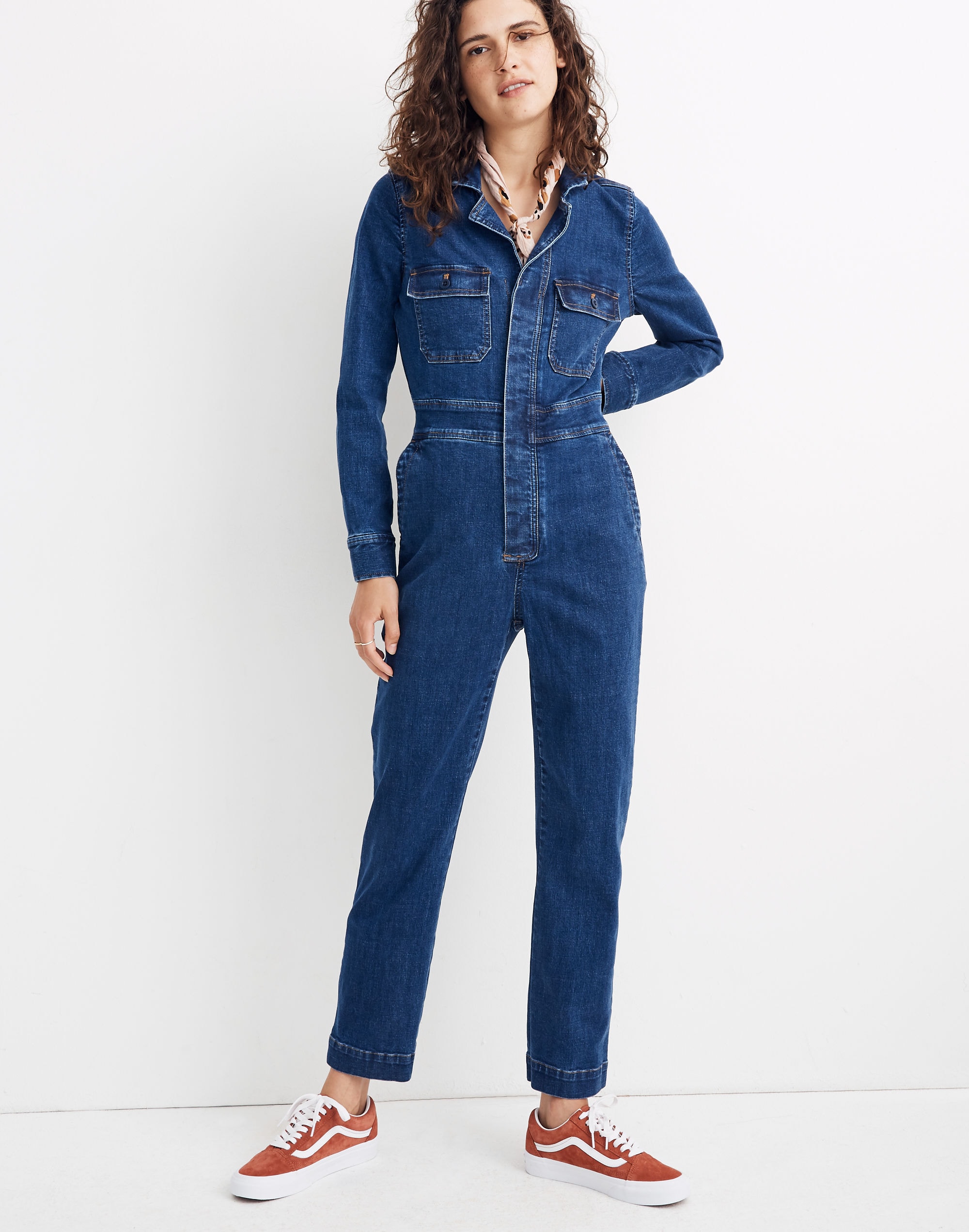 Denim Slim Coverall Jumpsuit in Stanwick Wash | Madewell