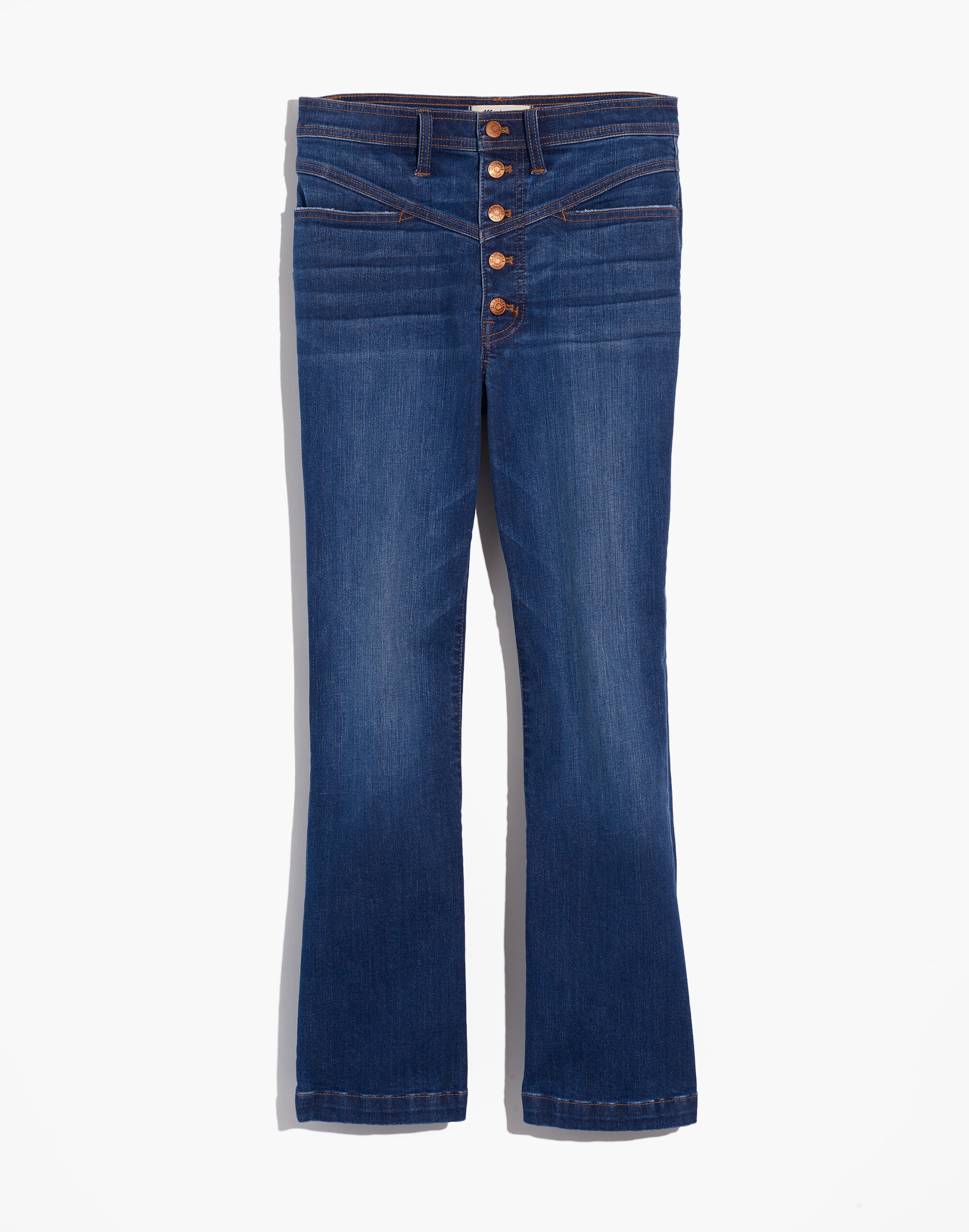 Cali Demi-Boot Jeans in Brookhaven Wash: Pieced Yoke Edition