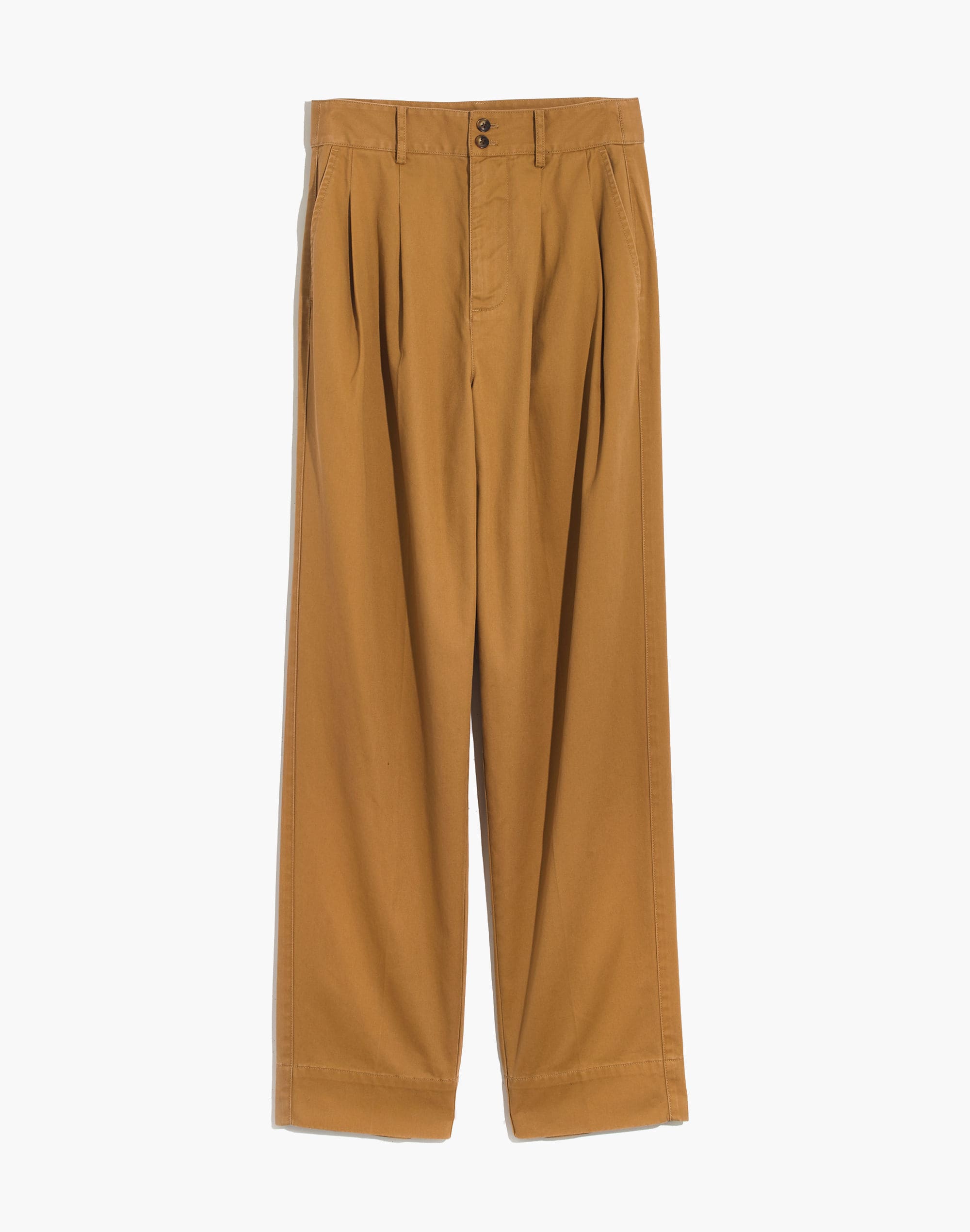 Pleated Taper Wide-Leg Pants
