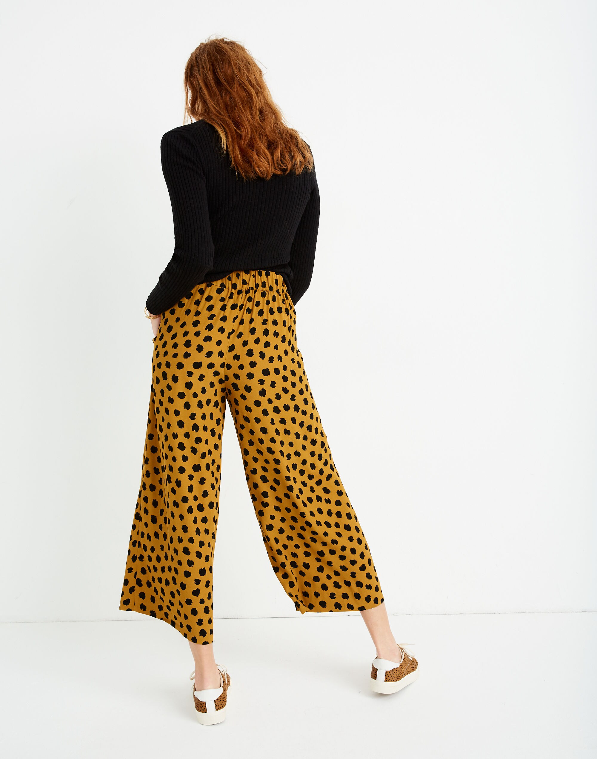 Huston Pull-On Crop Pants in Painted Spots