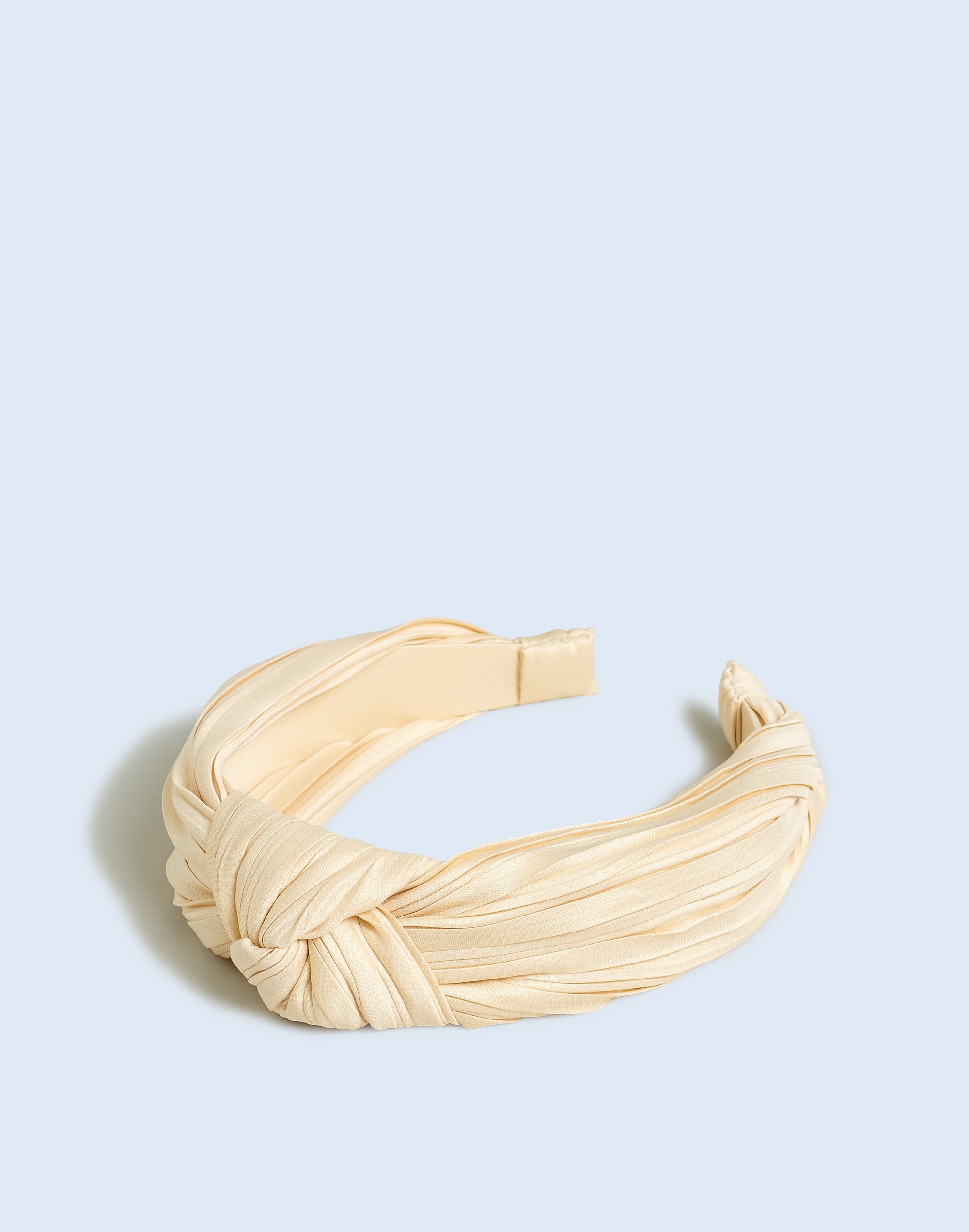 Mw Knotted Covered Headband In Neutral