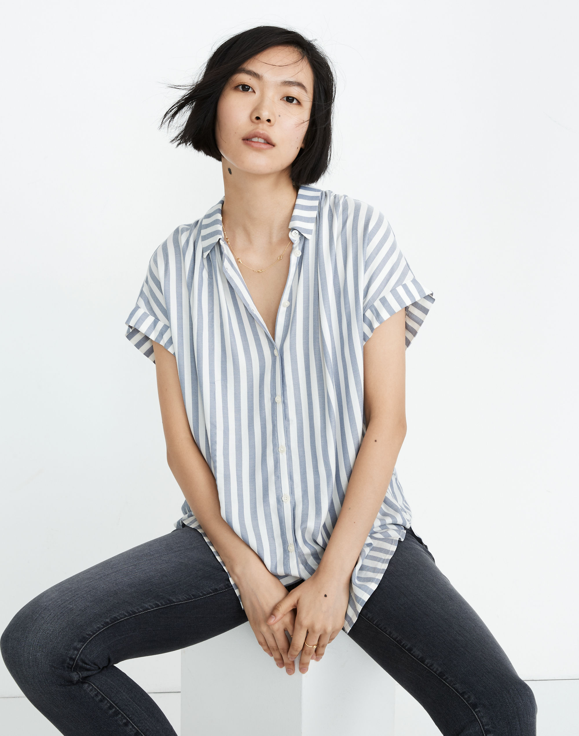 Central Shirt in Pompano Stripe