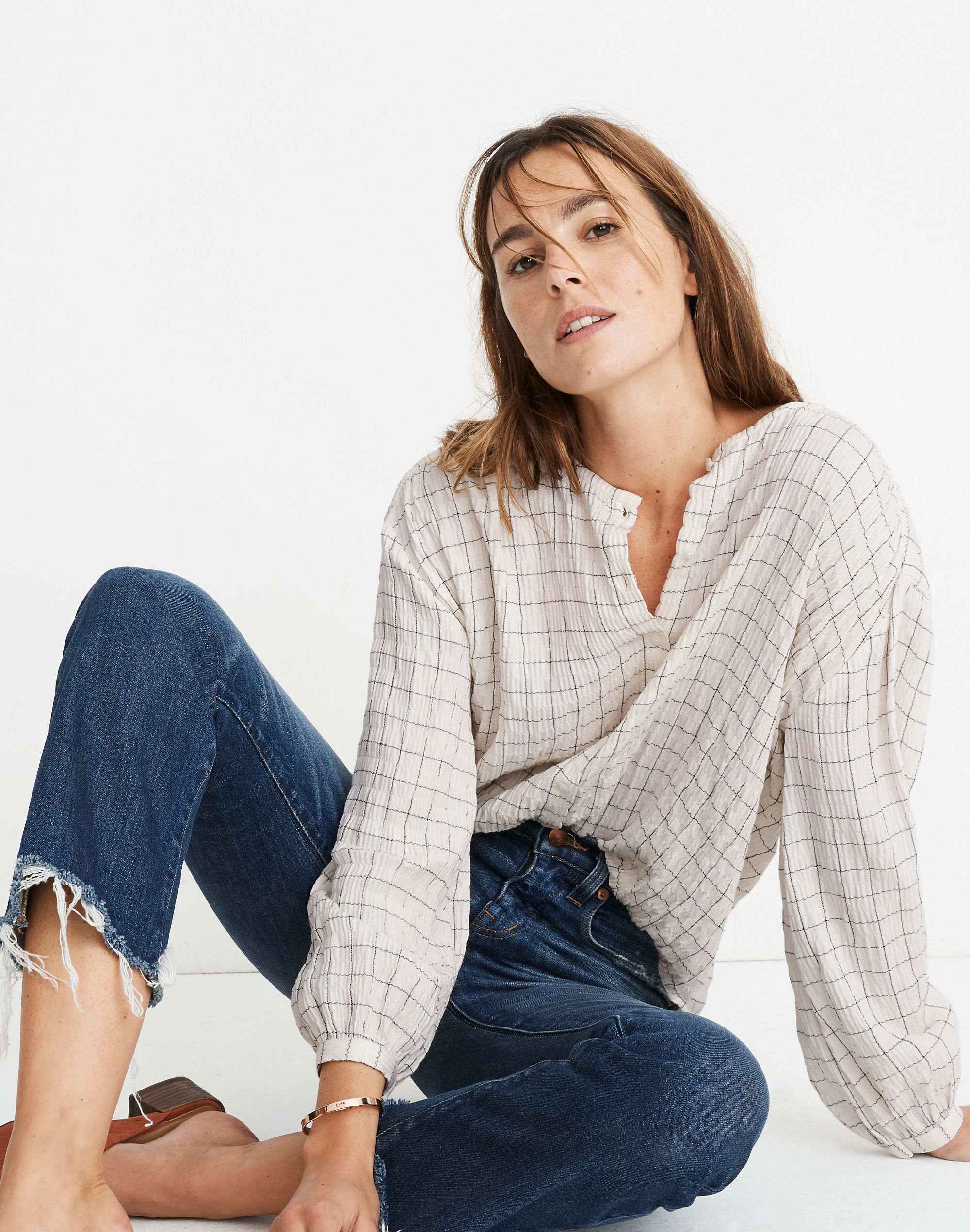 Meadow Shirt in Windowpane