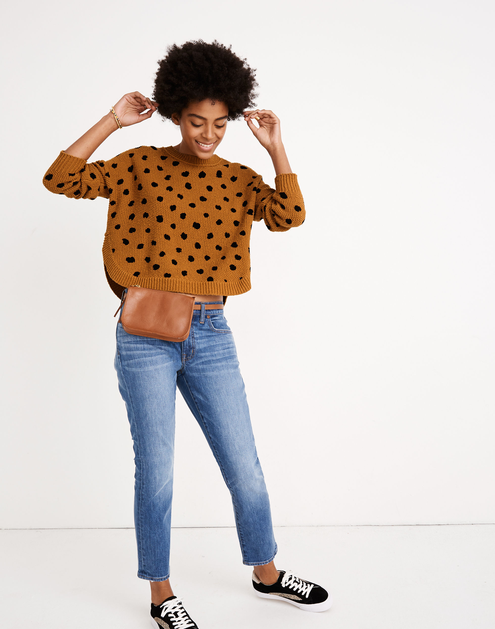 Painted Spots Pullover Sweater