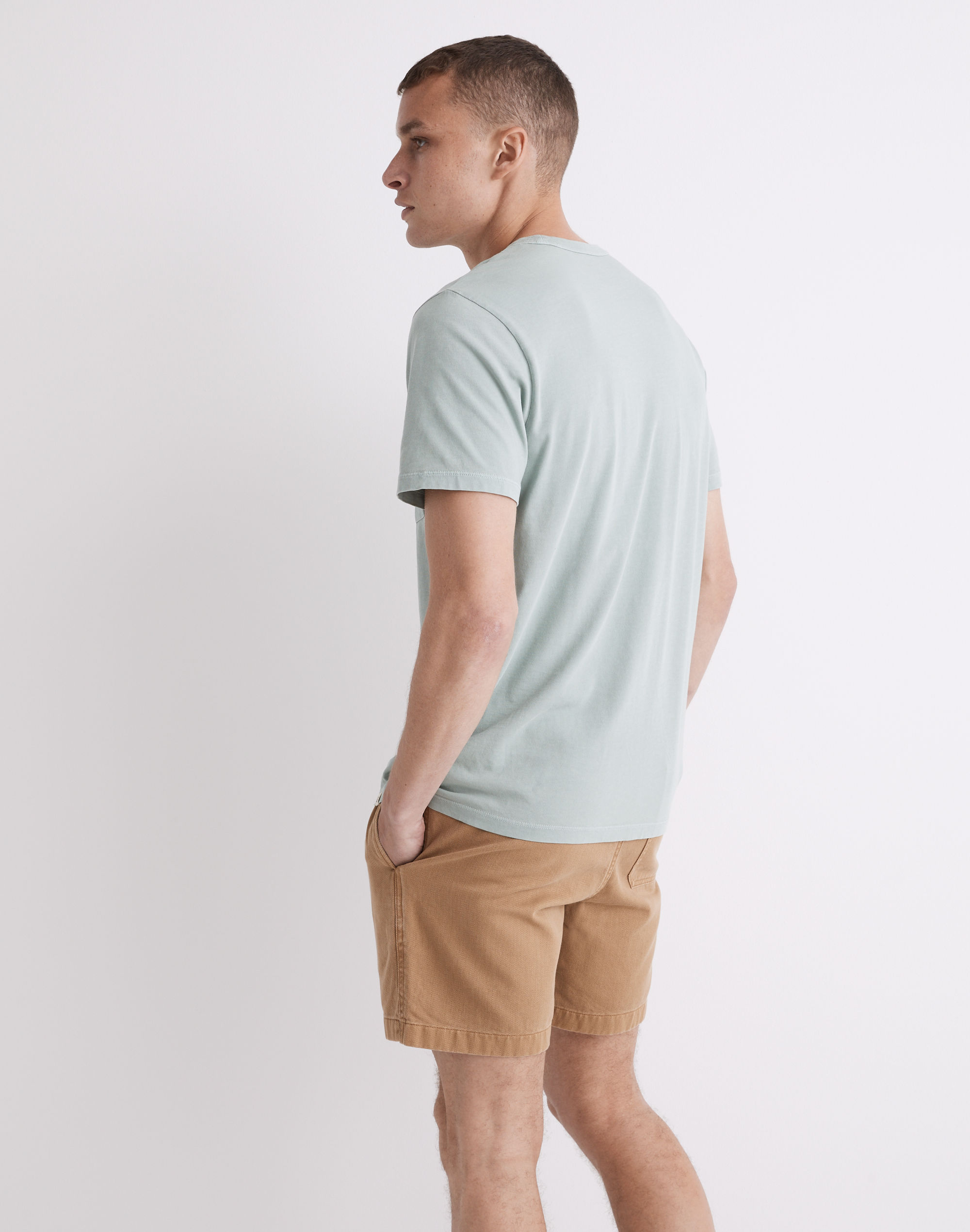 Garment-Dyed Allday Crewneck Pocket Tee