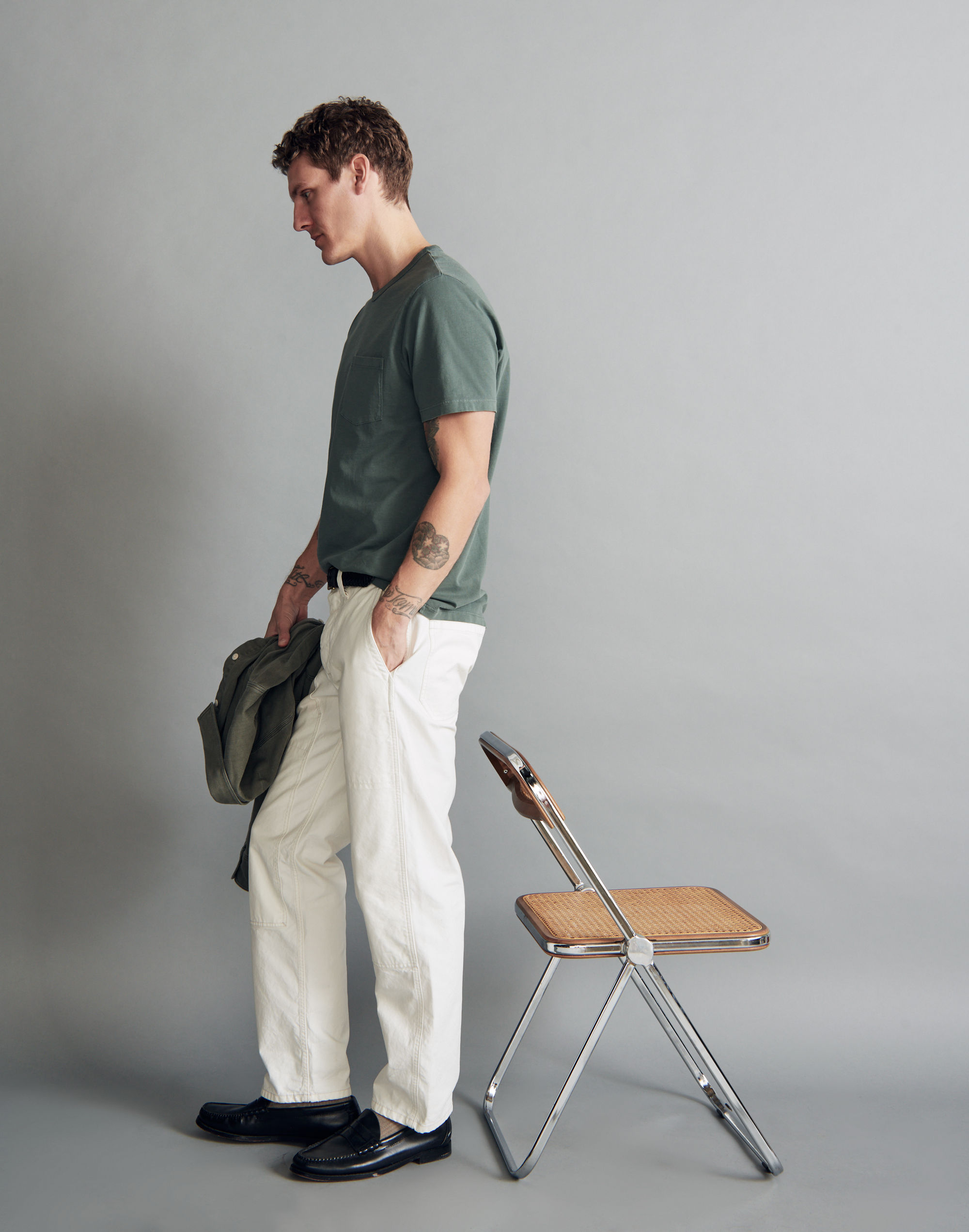 Garment-Dyed Allday Crewneck Pocket Tee Alternate Image 1