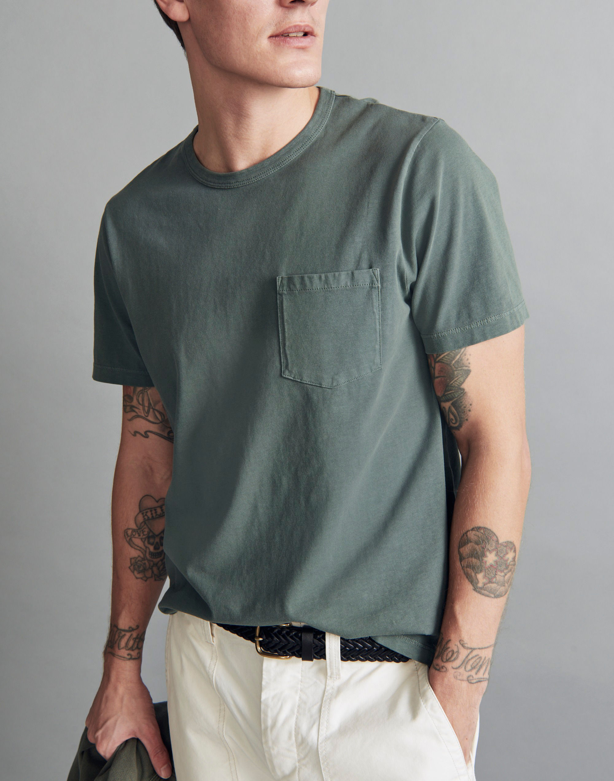 Garment-Dyed Allday Crewneck Pocket Tee Alternate Image 4