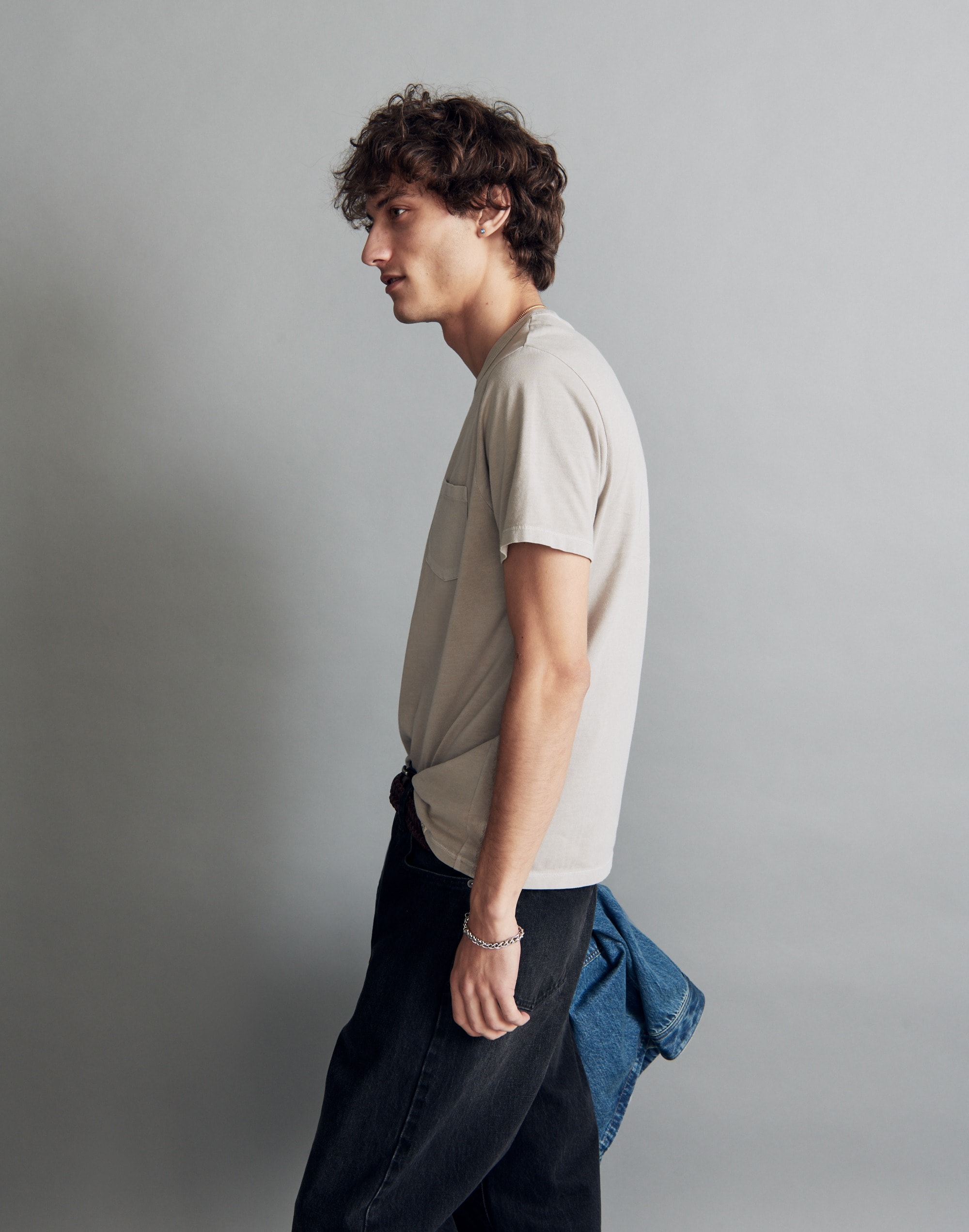 Garment-Dyed Allday Crewneck Pocket Tee