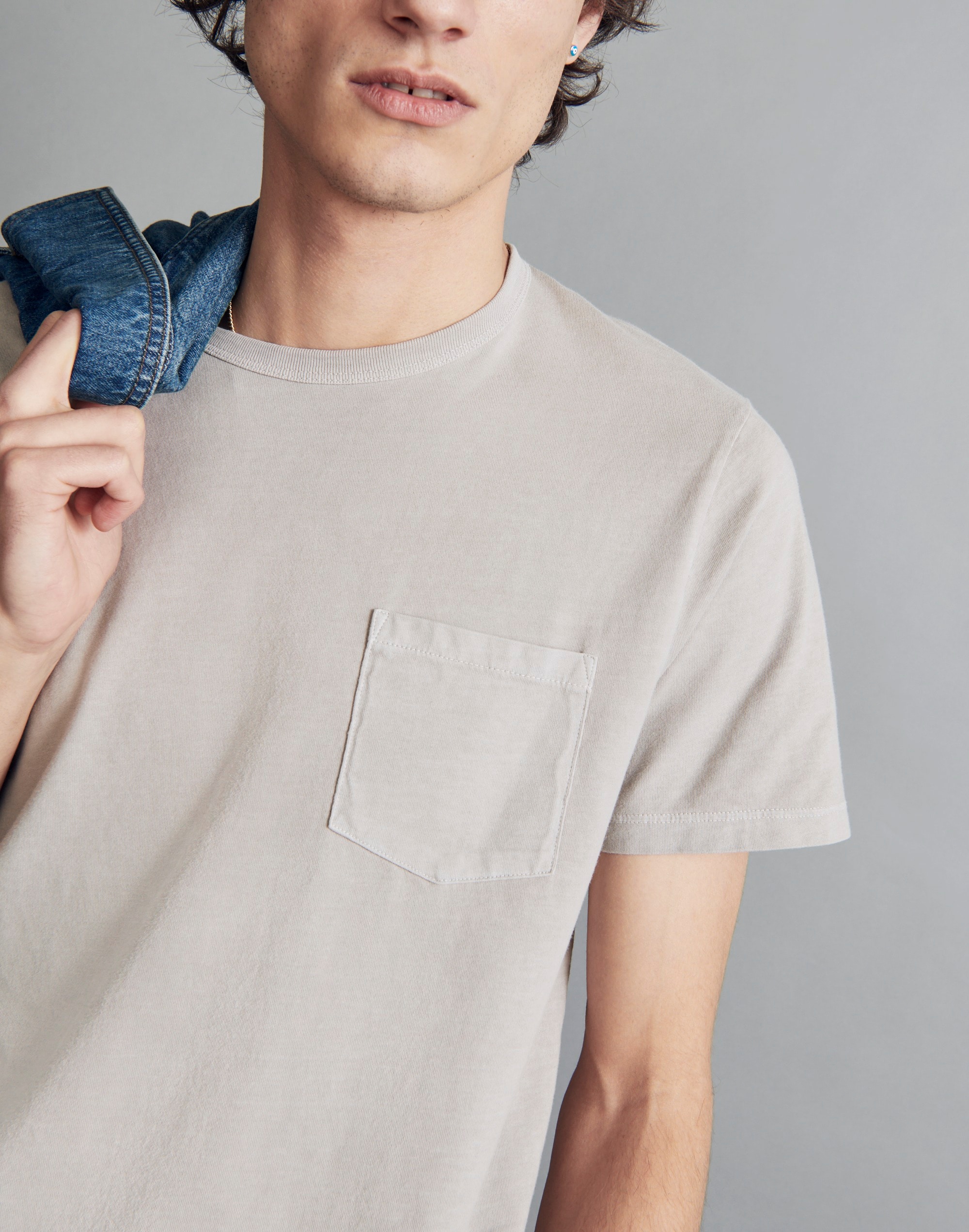 Garment-Dyed Allday Crewneck Pocket Tee