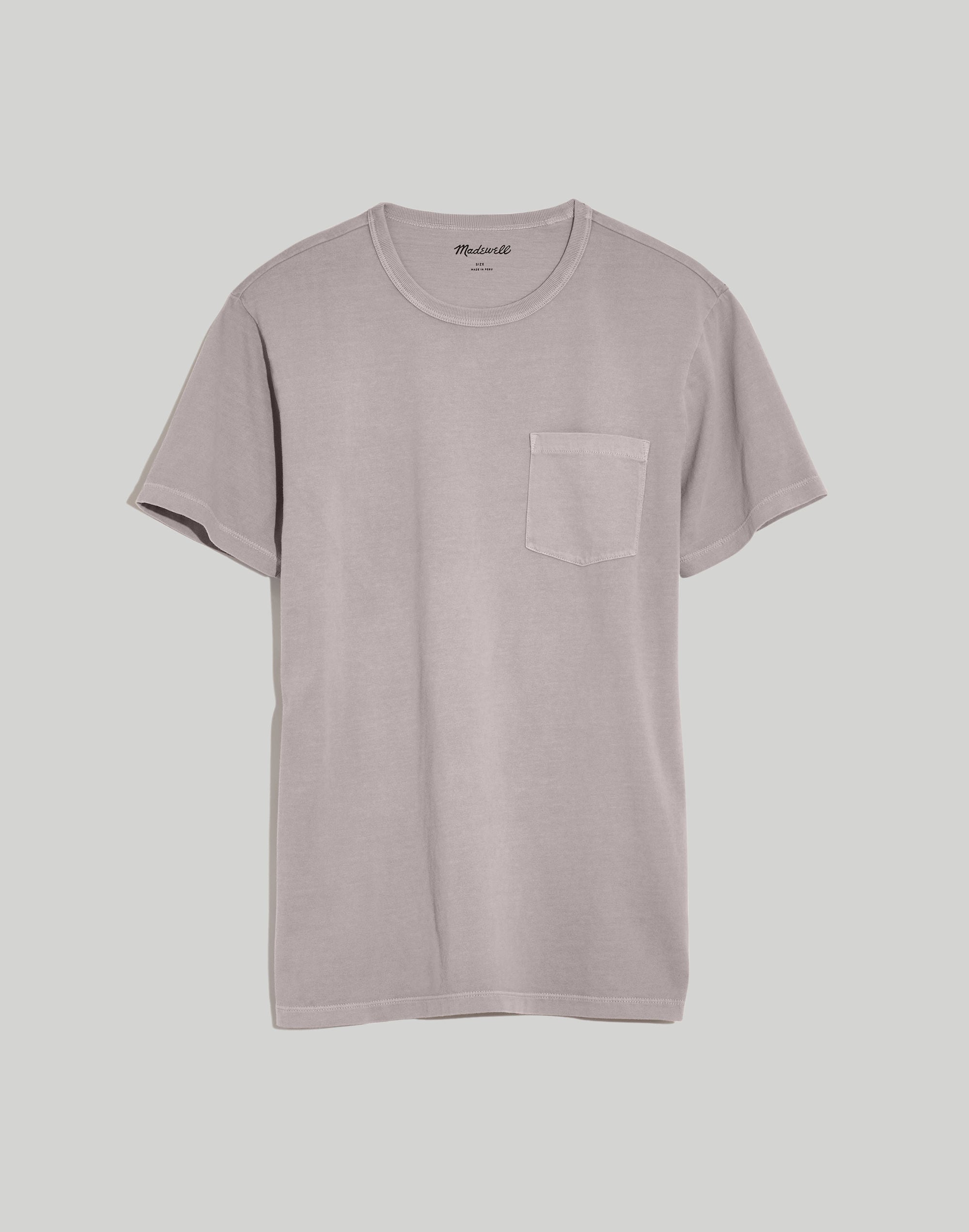 Garment-Dyed Allday Crewneck Pocket Tee