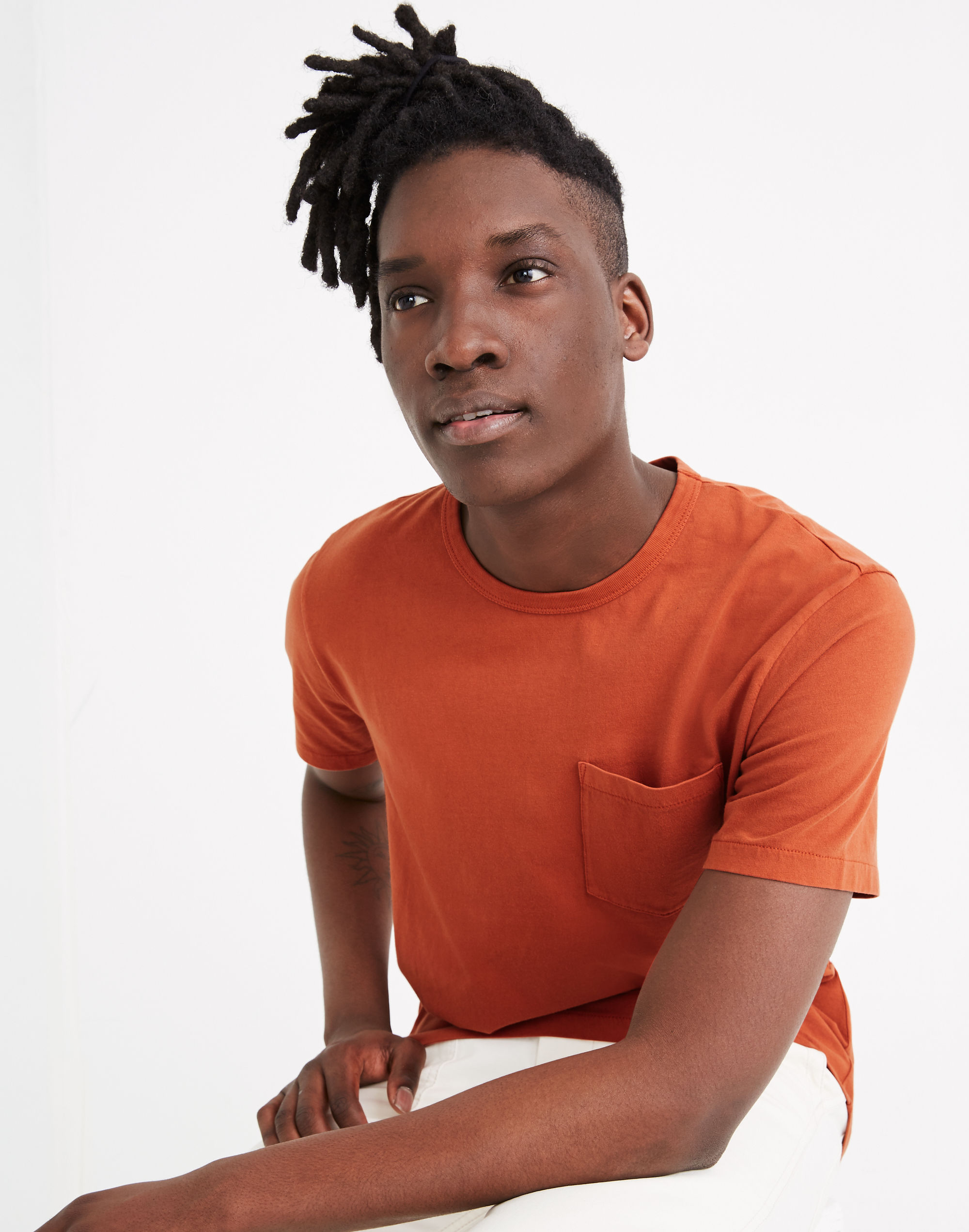 Garment-Dyed Allday Crewneck Pocket Tee