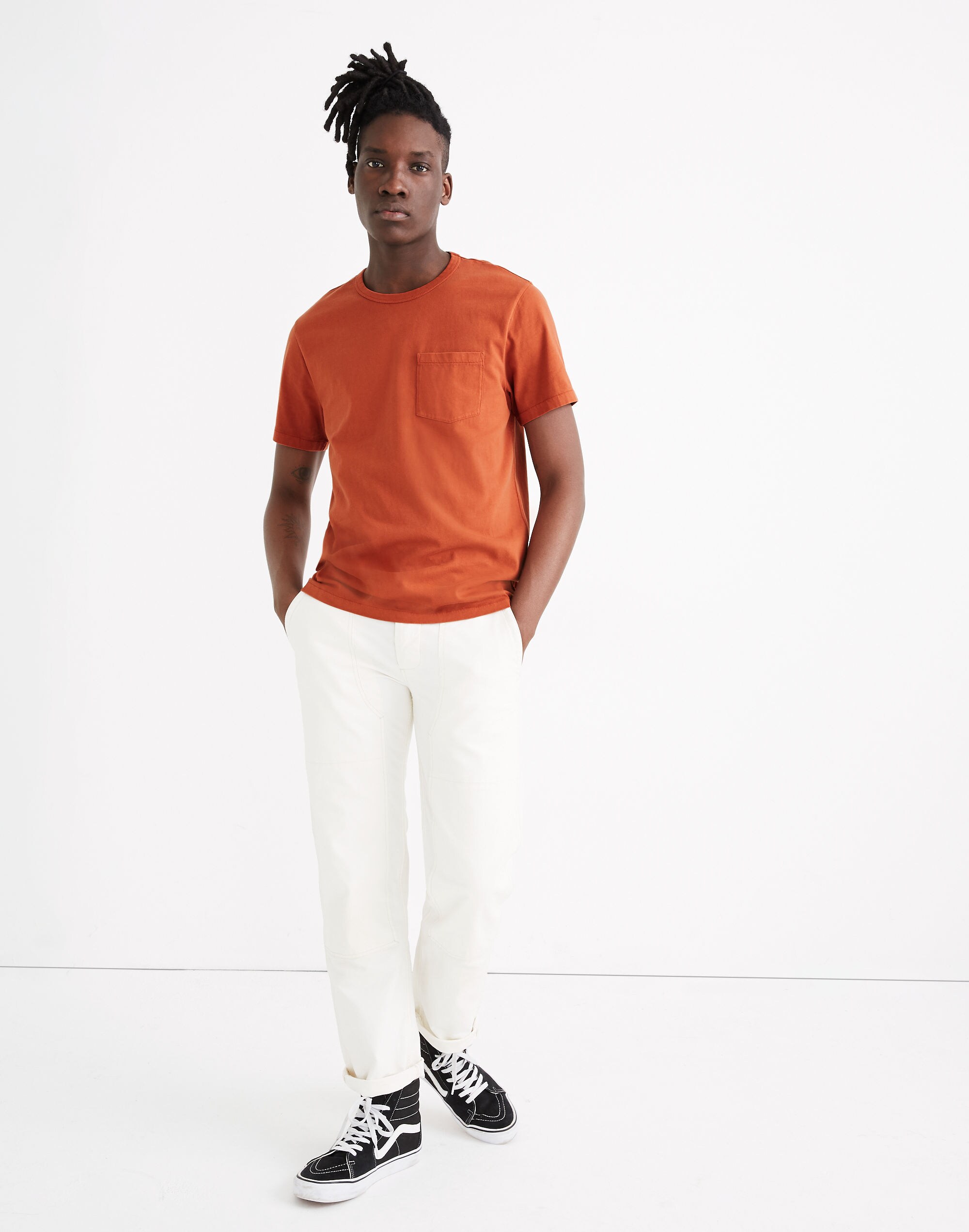 Garment-Dyed Allday Crewneck Pocket Tee