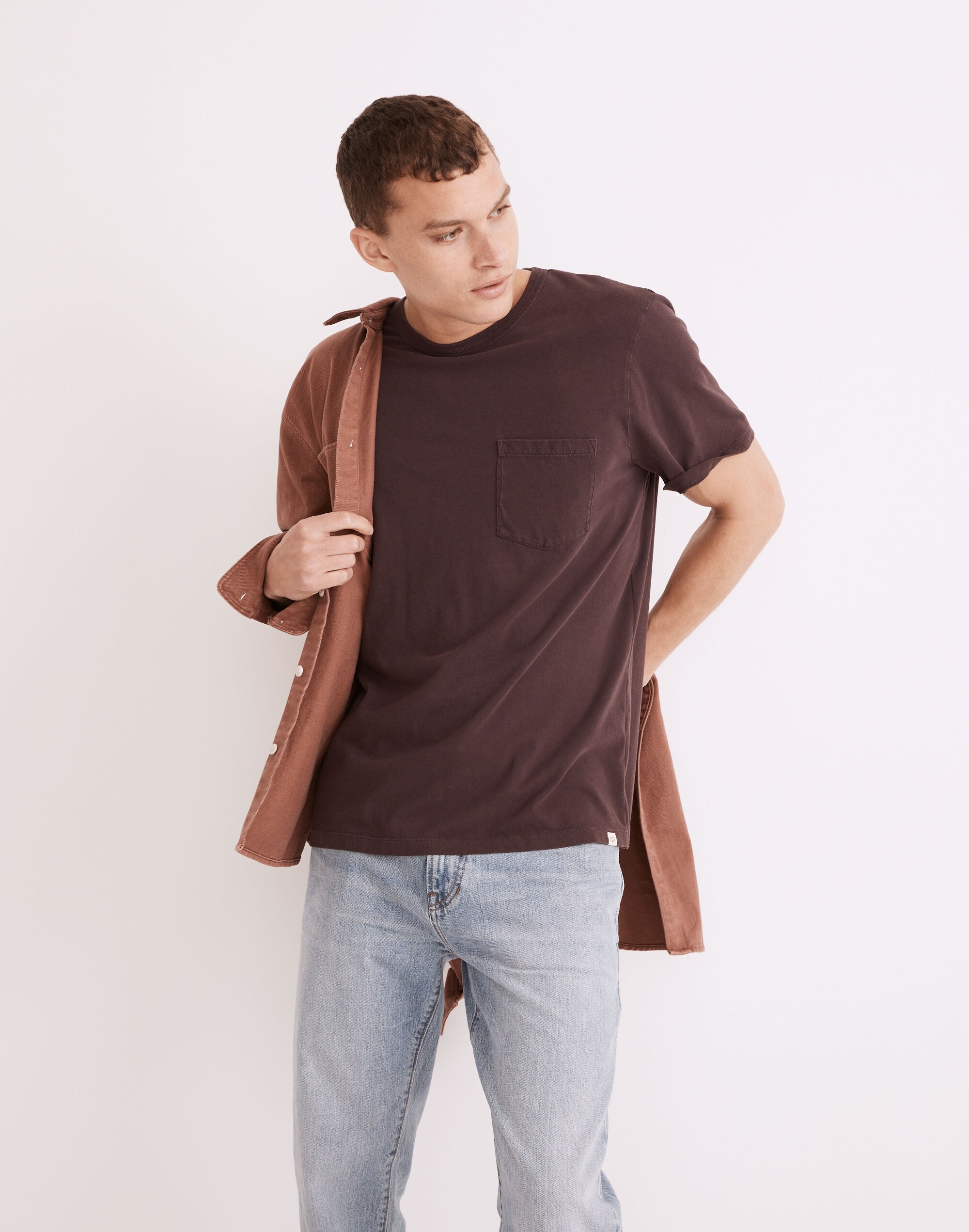 Garment-Dyed Allday Crewneck Pocket Tee