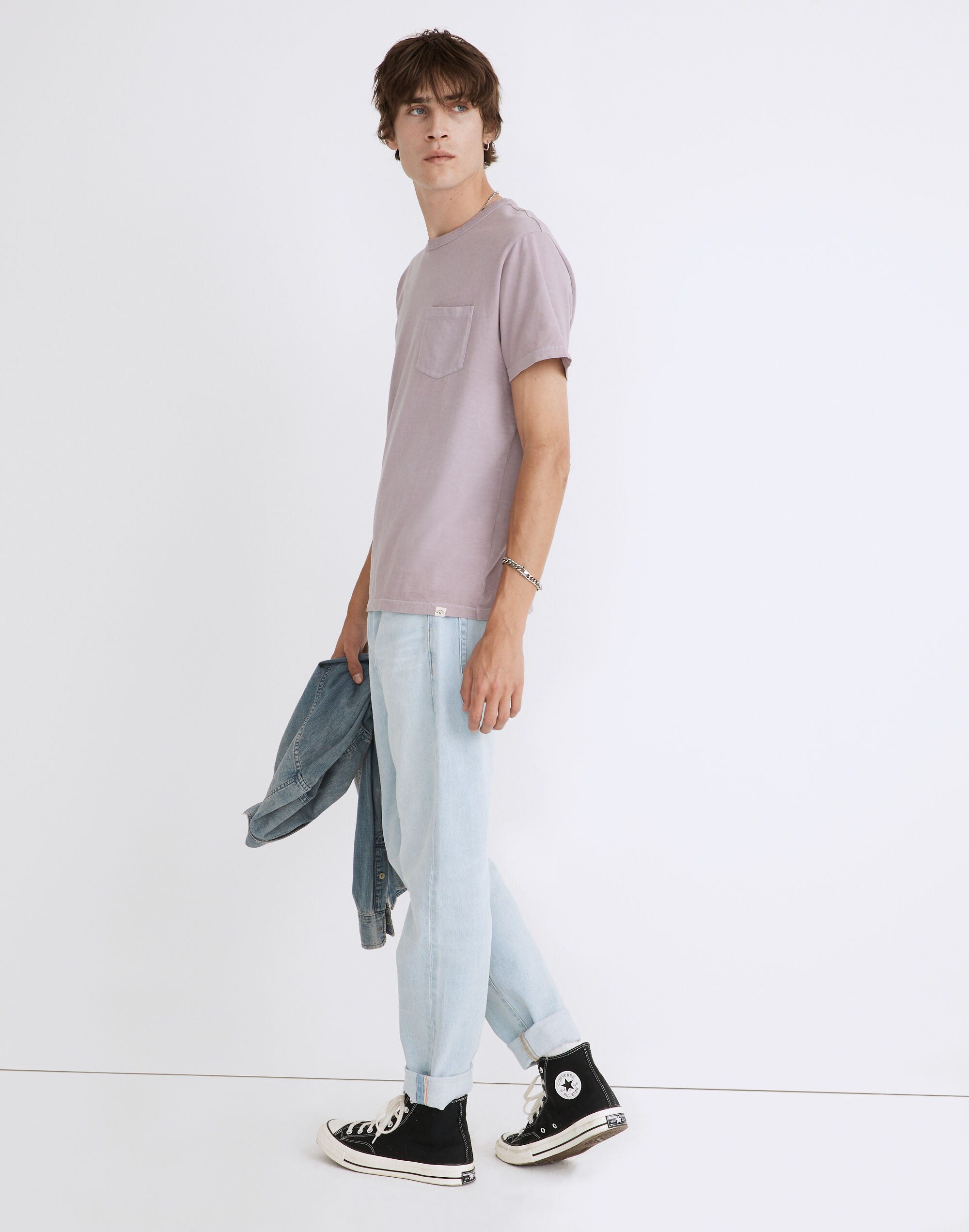 Garment-Dyed Allday Crewneck Pocket Tee