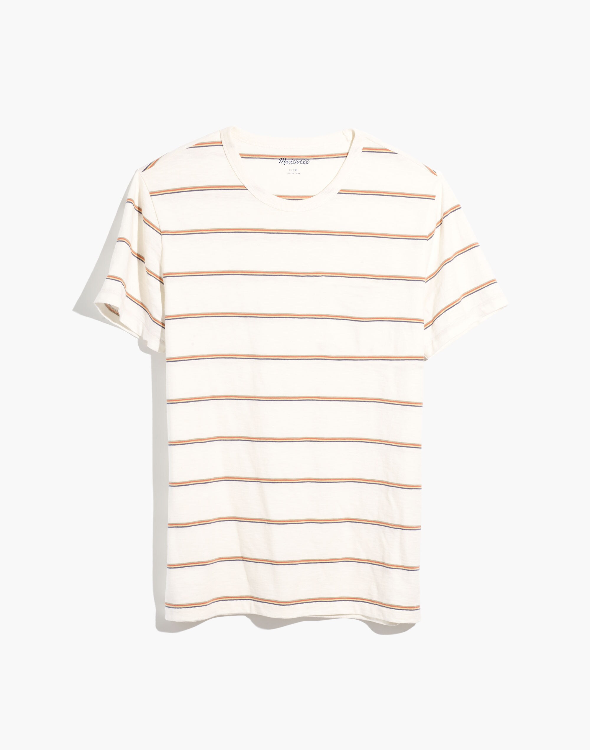 Allday Crewneck Tee in Kirkgate Stripe