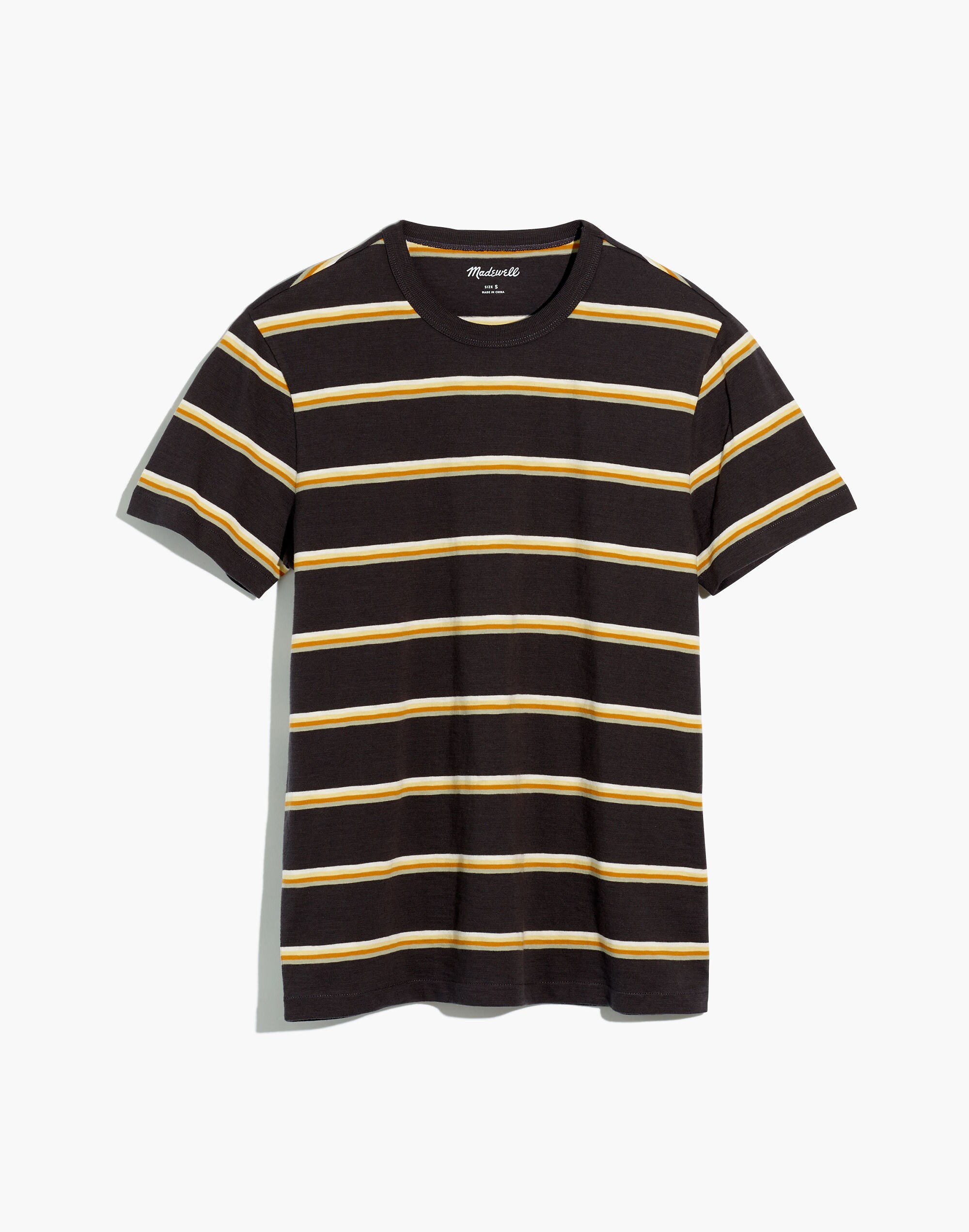 Allday Crewneck Tee in Tideswell Stripe