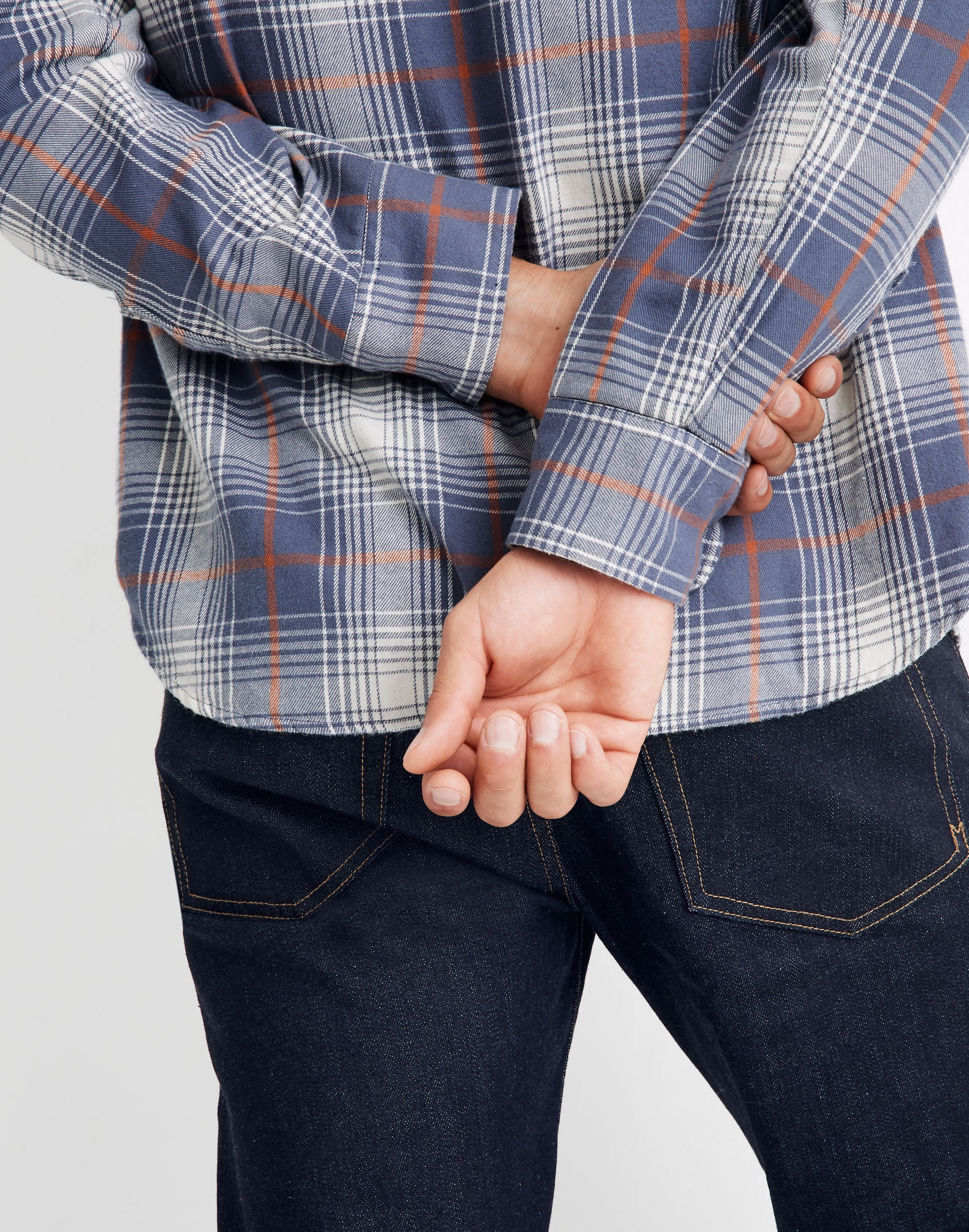 Flannel Shirt in Ombre Plaid
