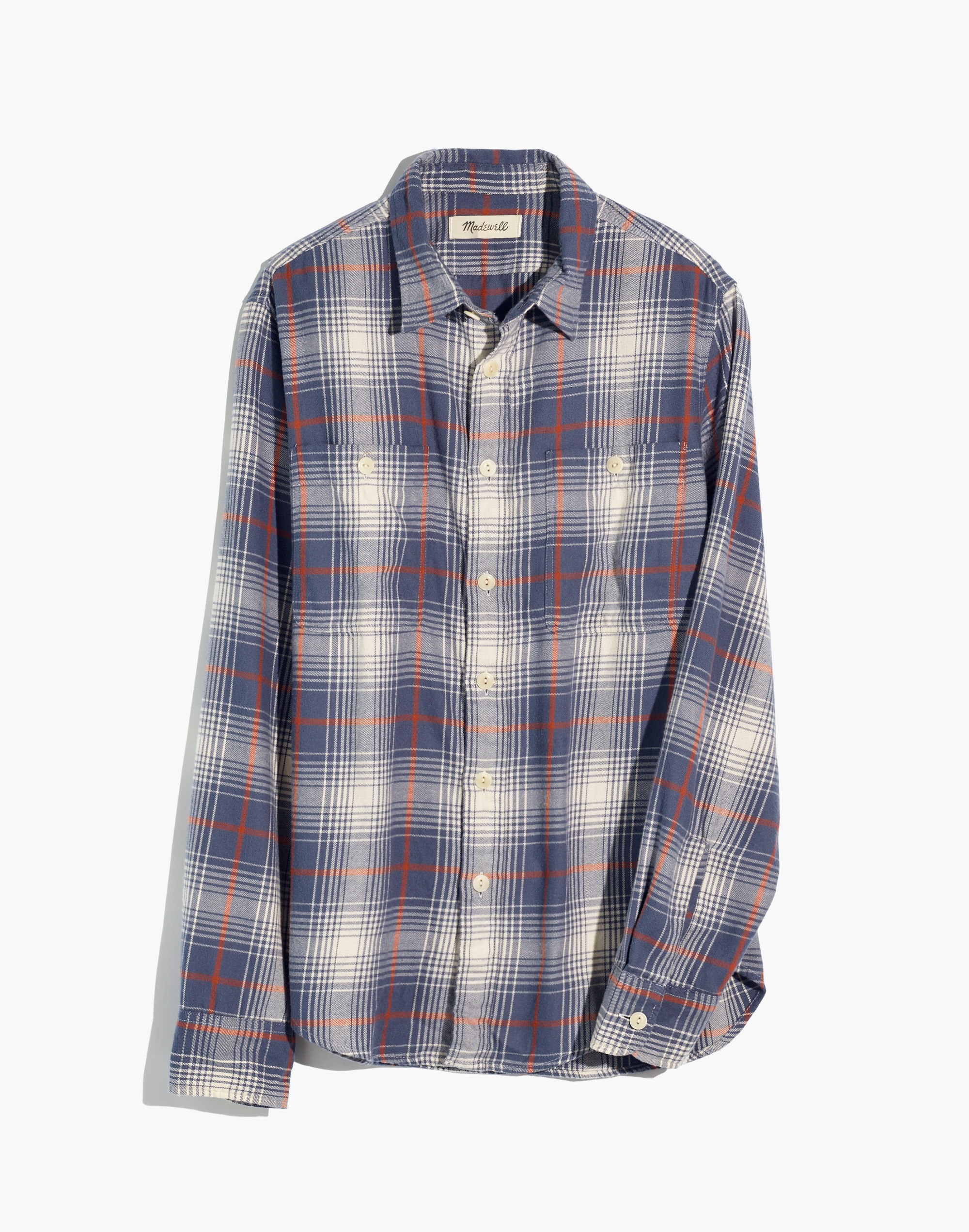 Flannel Shirt in Ombre Plaid