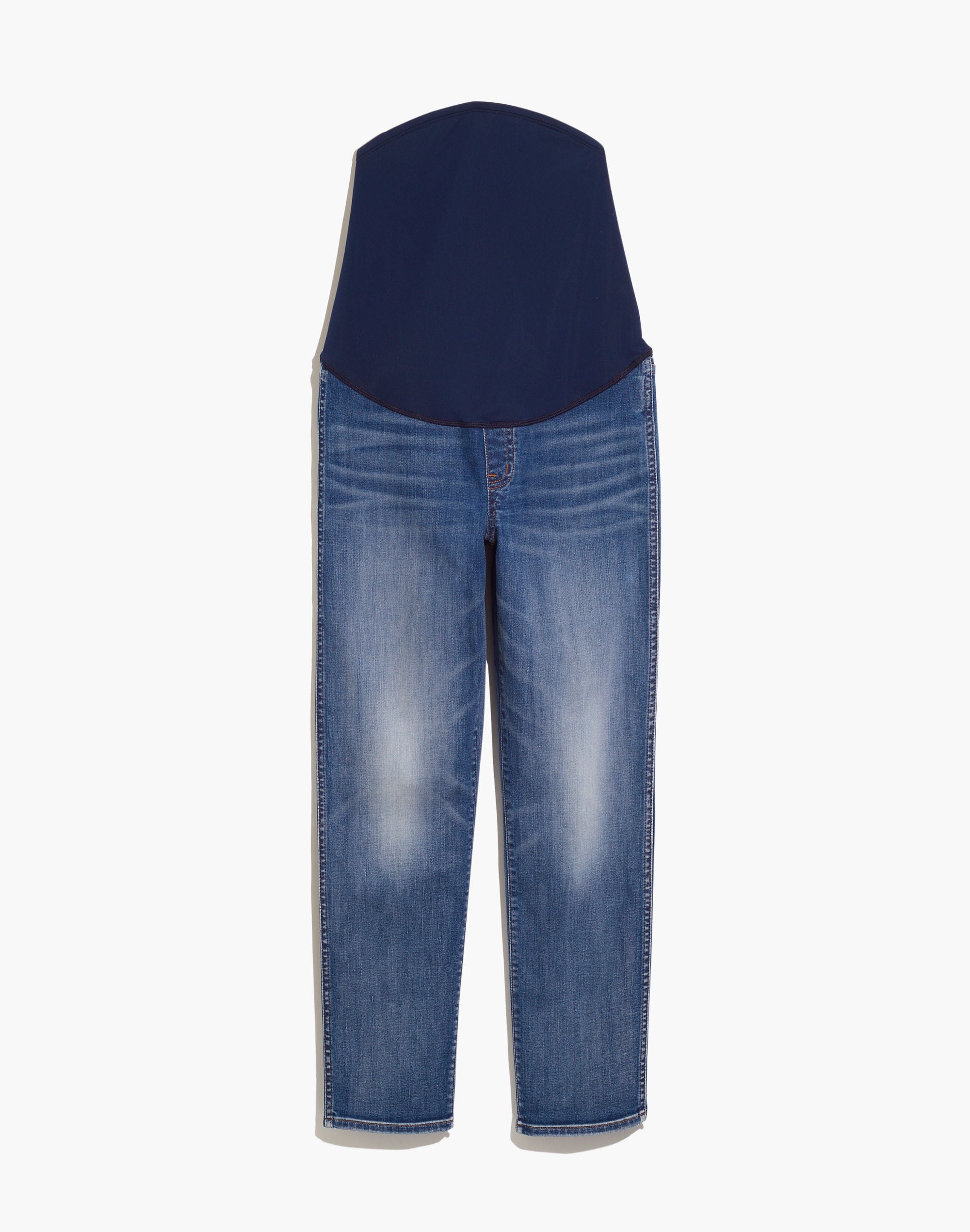 Maternity Over-the-Belly Stovepipe Jeans in Chancery Wash
