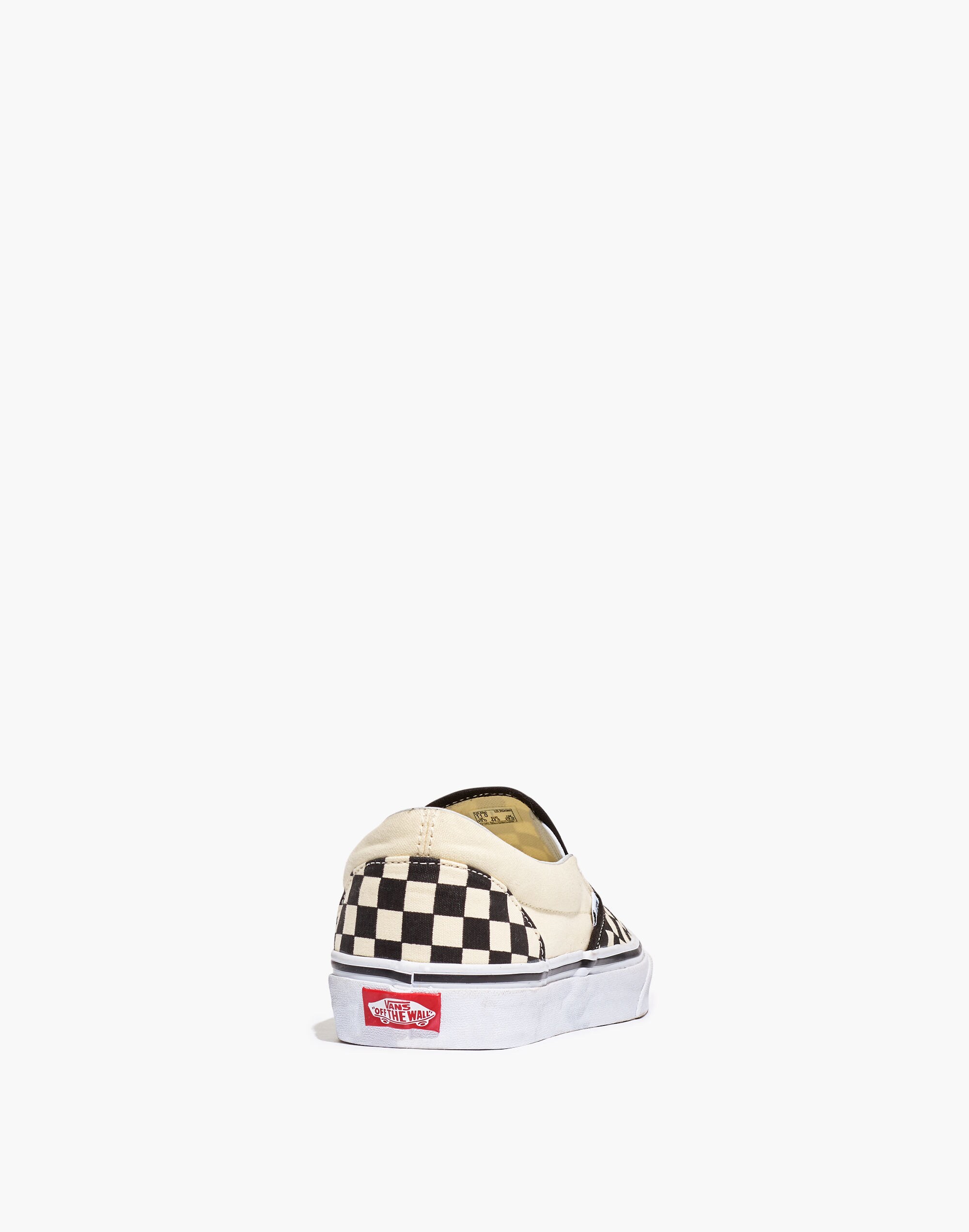 Vans&reg; Unisex Classic Slip-On Sneakers in Checkerboard Canvas