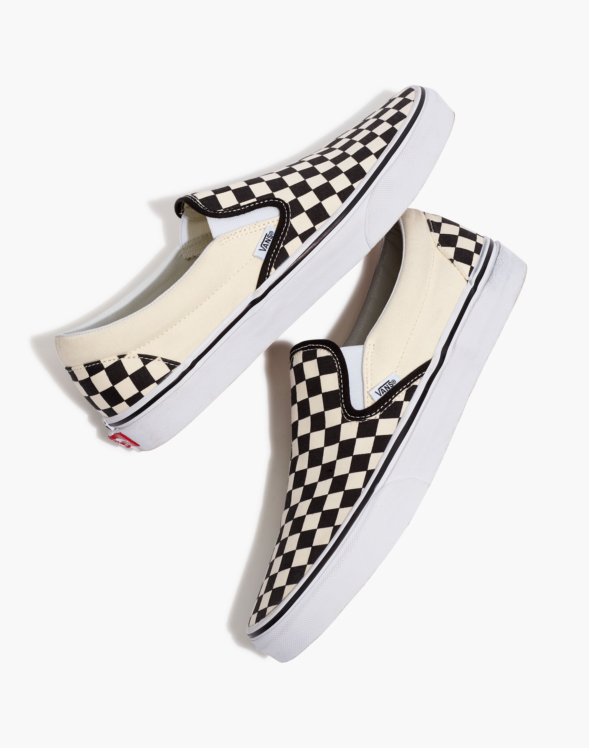 Vans&reg; Unisex Classic Slip-On Sneakers in Checkerboard Canvas