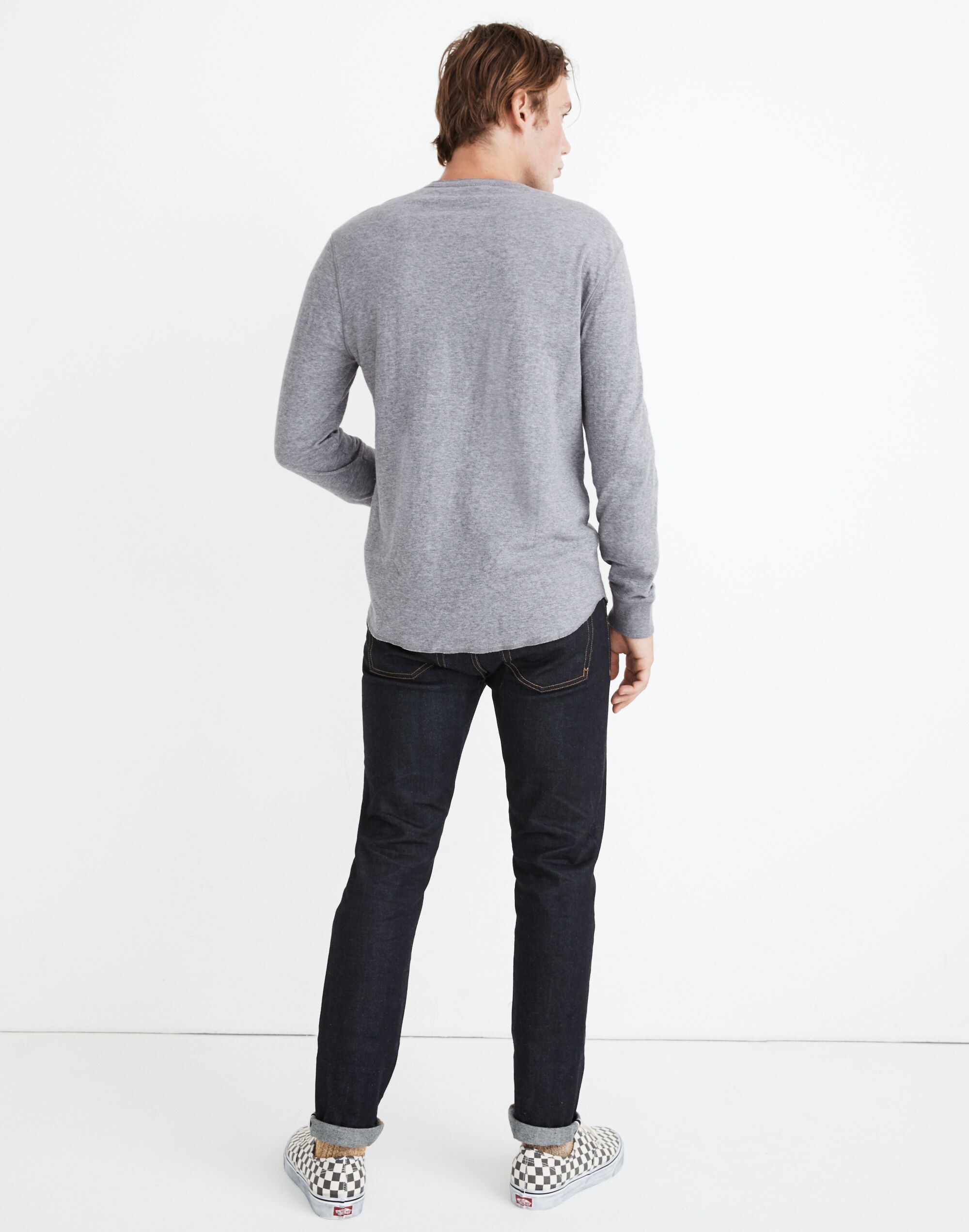 Heathered Doubledown Henley Tee