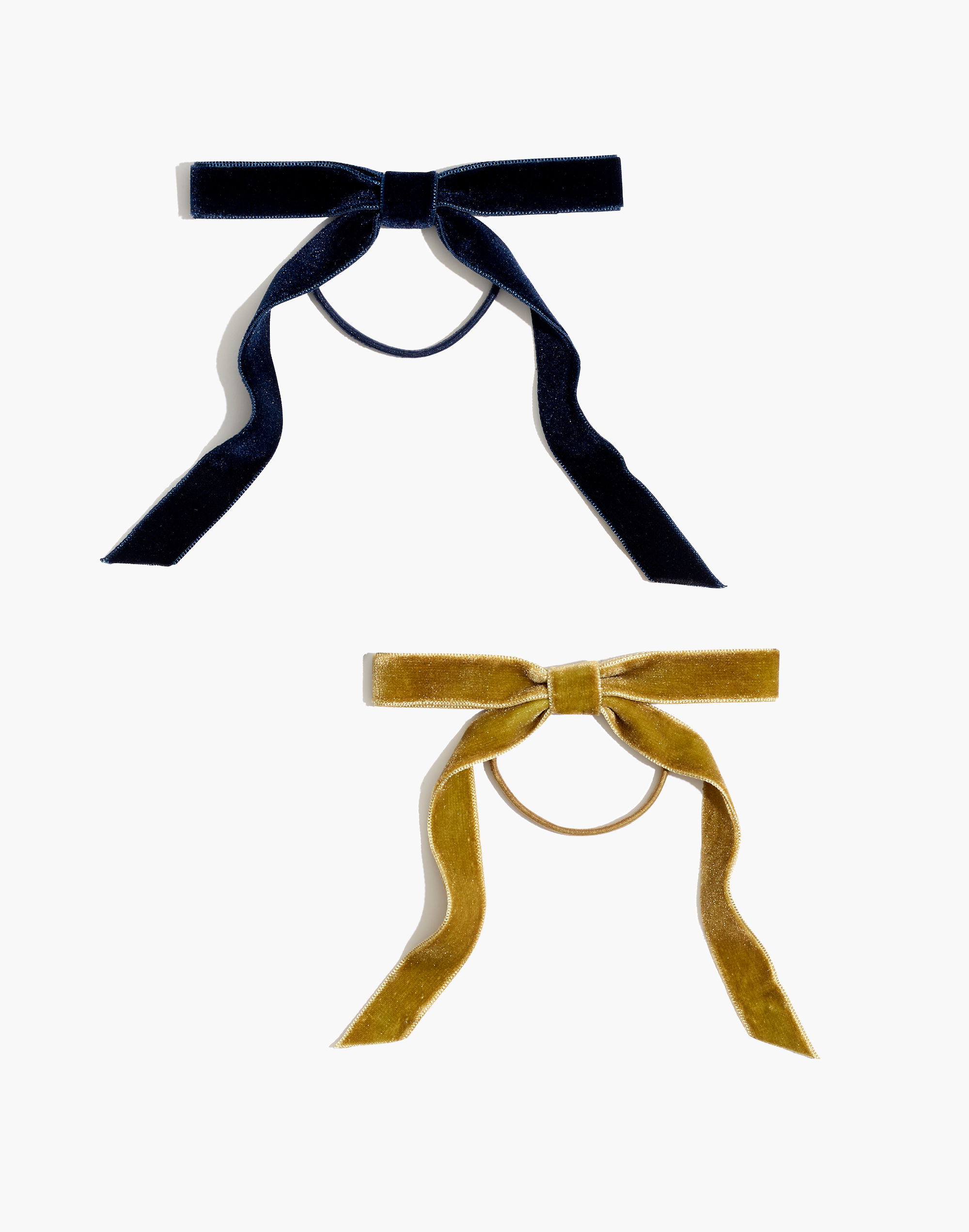 Two-Pack Knotted Velvet Hair Ties