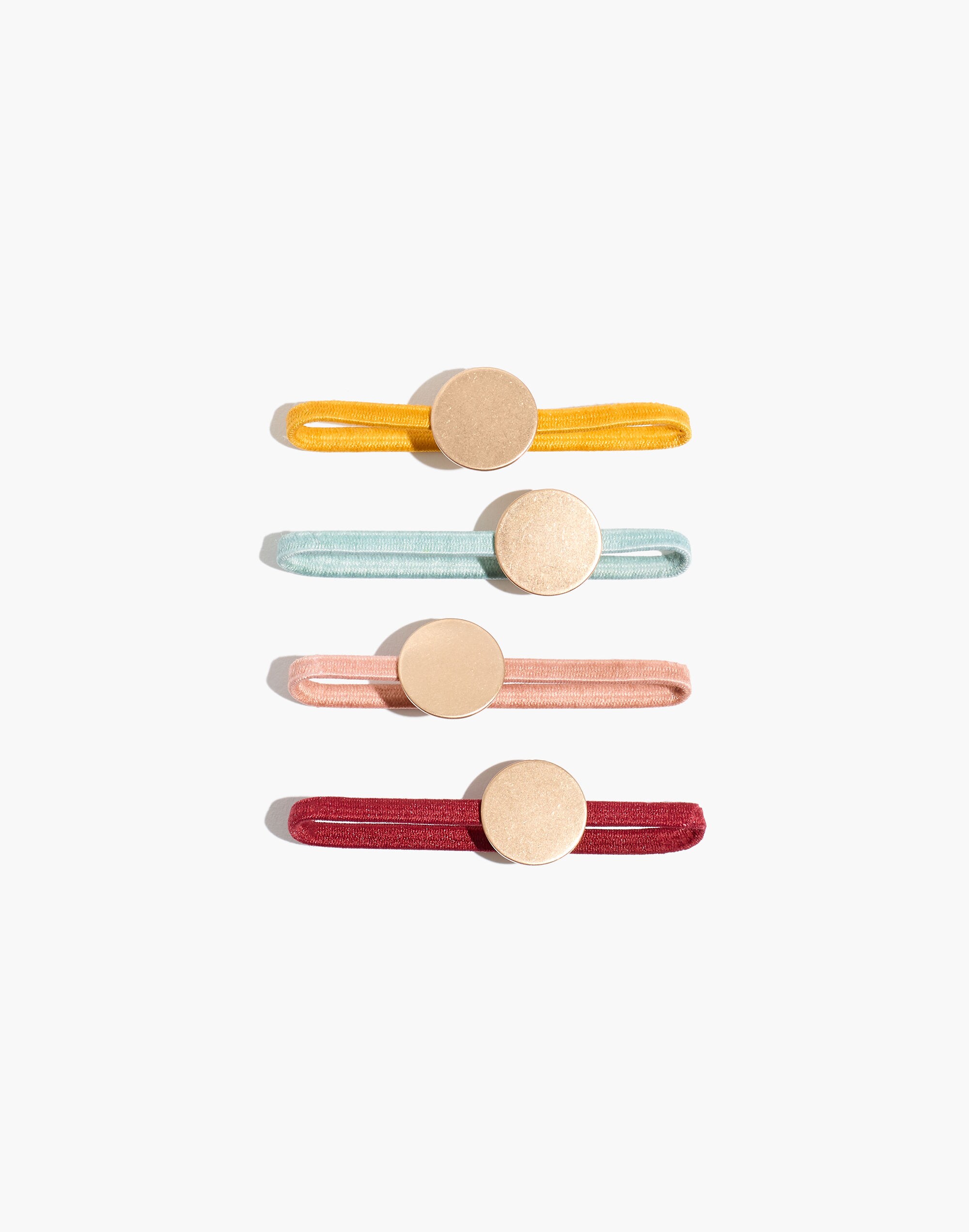 Four-Pack Disc Hair Ties
