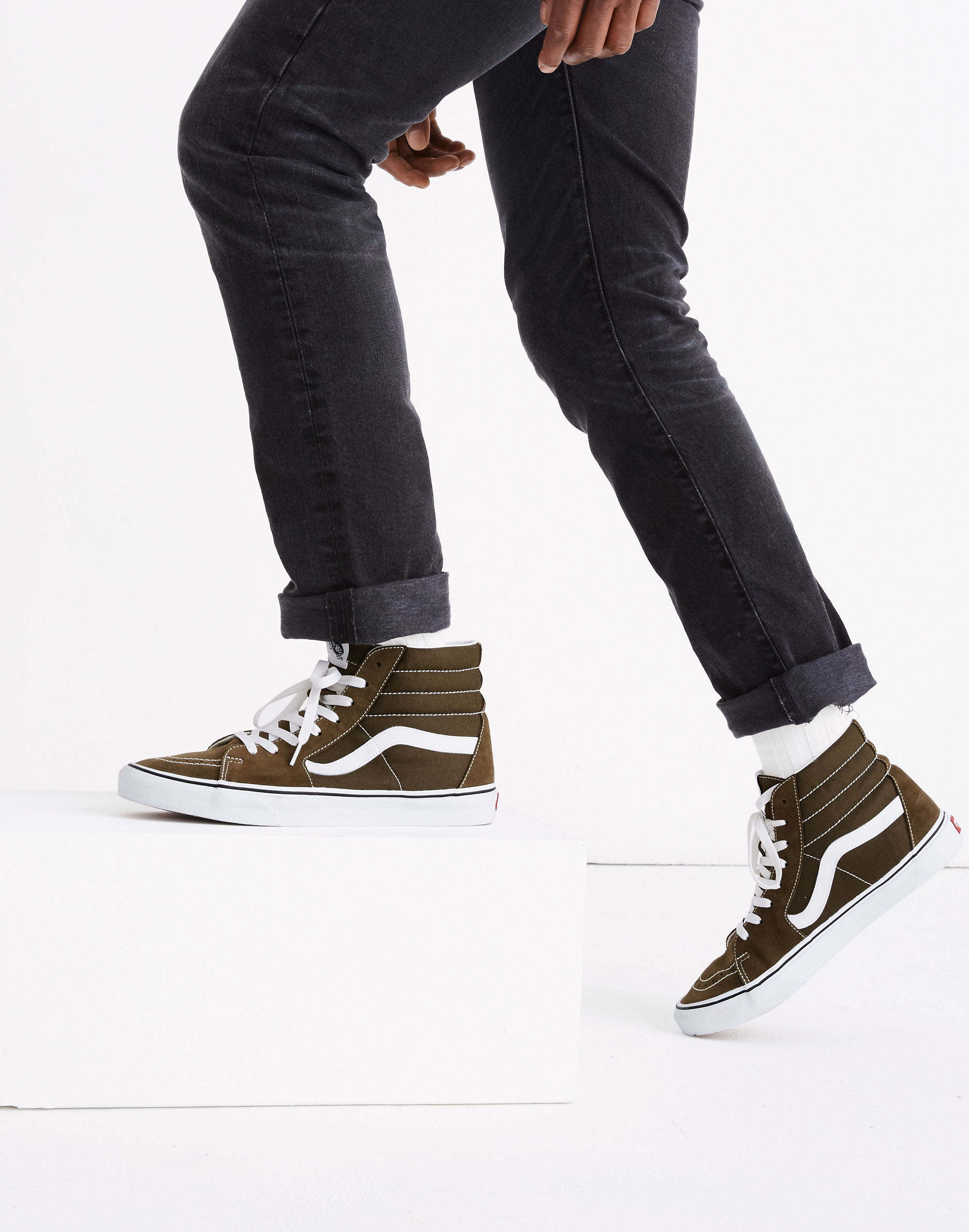 Vans&reg; Unisex Sk8-Hi High-Top Sneakers in Suede and Canvas