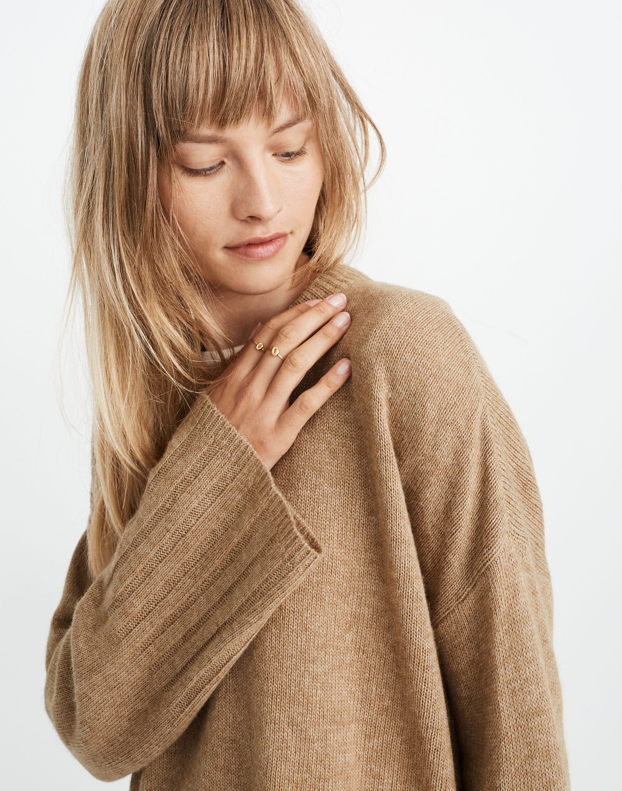 Ayres Wide-Sleeve Pullover Sweater