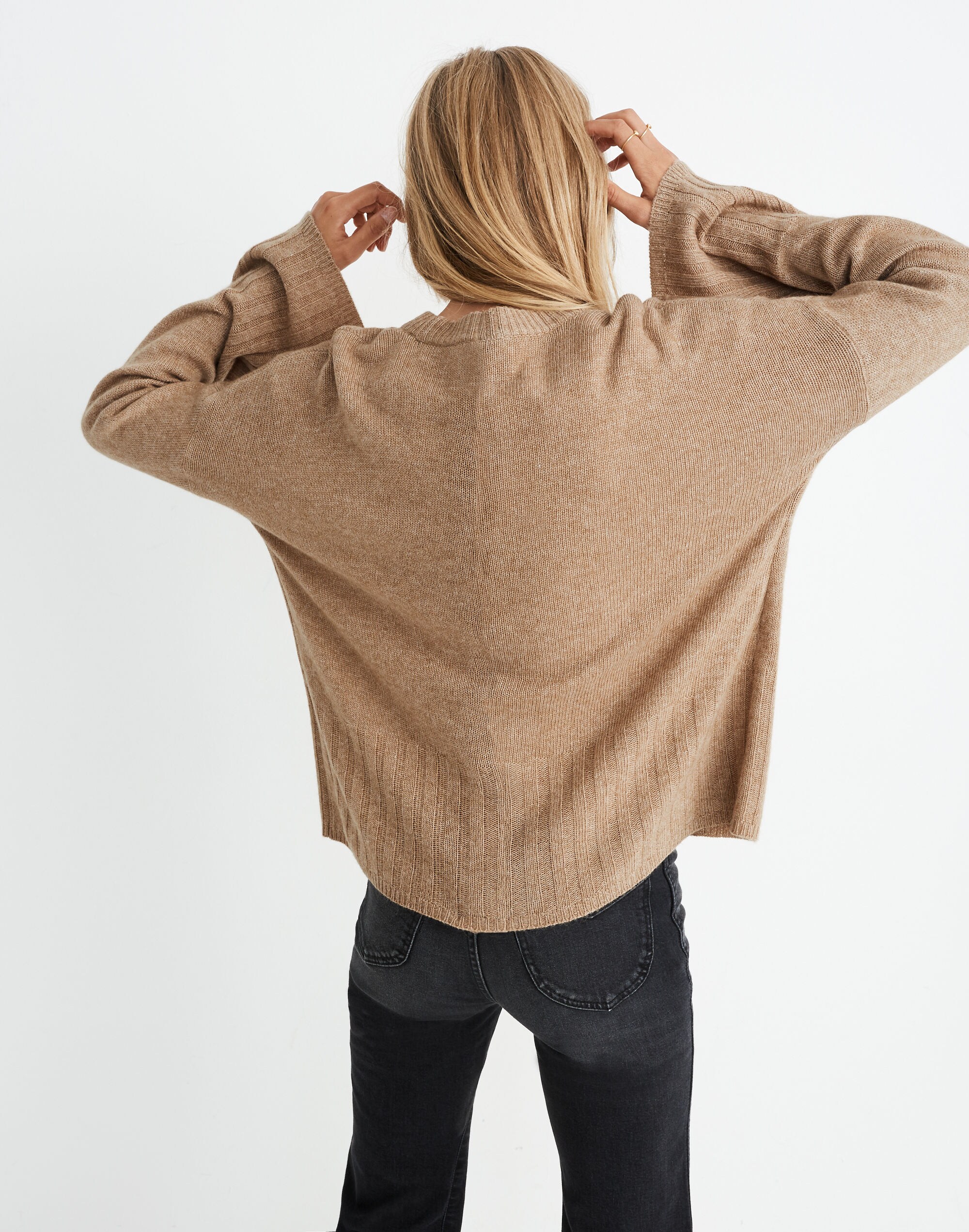 Ayres Wide-Sleeve Pullover Sweater