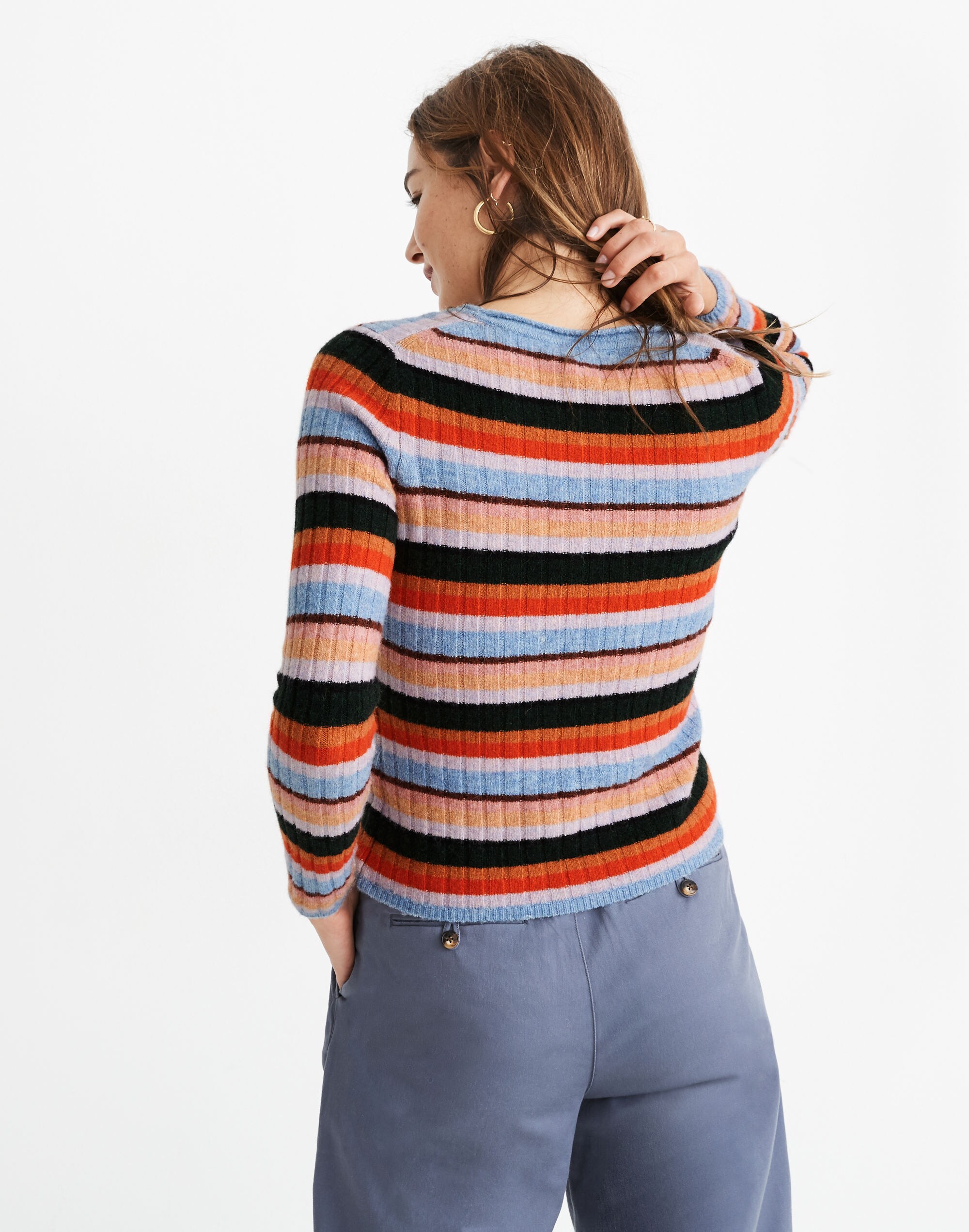 Colette Sweater in Multi-Stripe