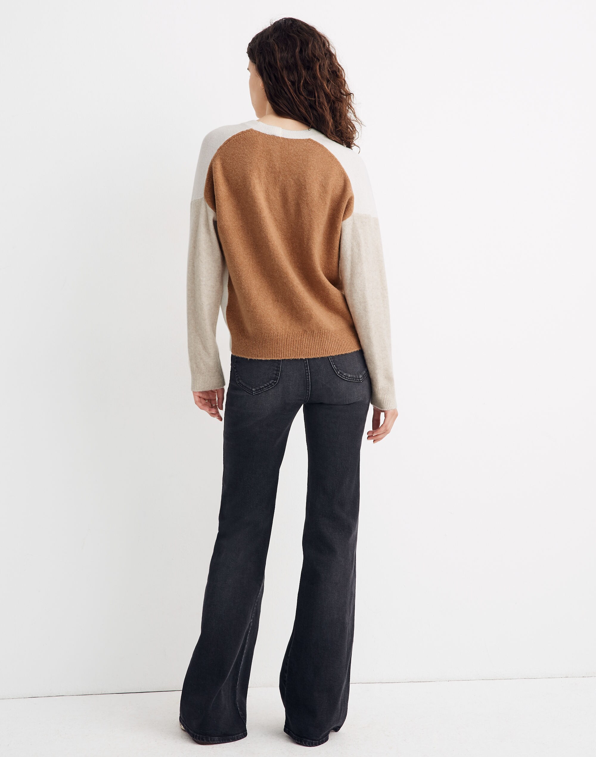 Short Kent Ex-Boyfriend Cardigan Sweater in Colorblock