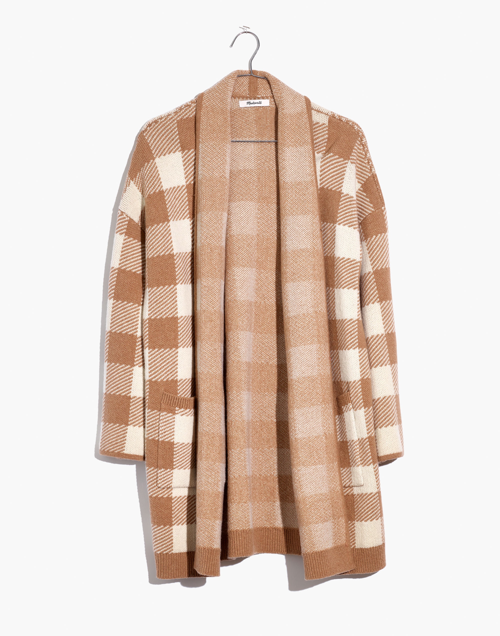 Minetta Sweater Coat in Buffalo Check