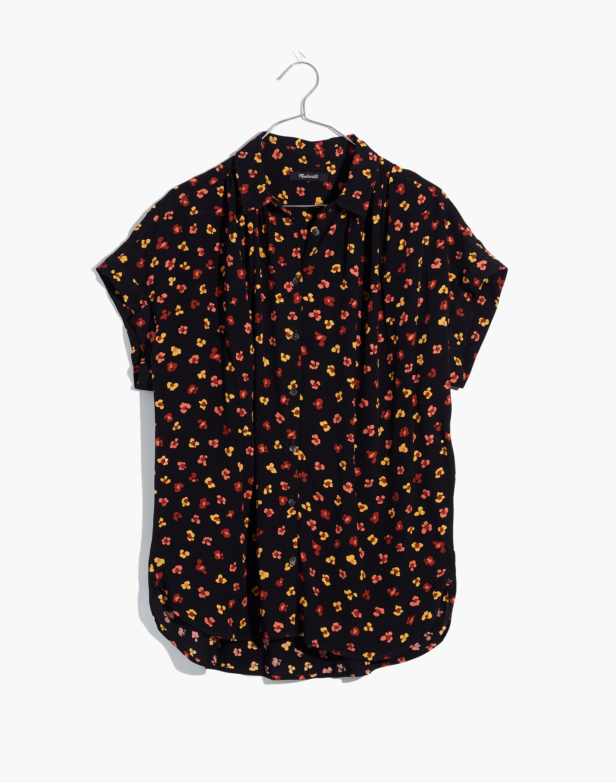 Central Drapey Shirt in Feline Floral