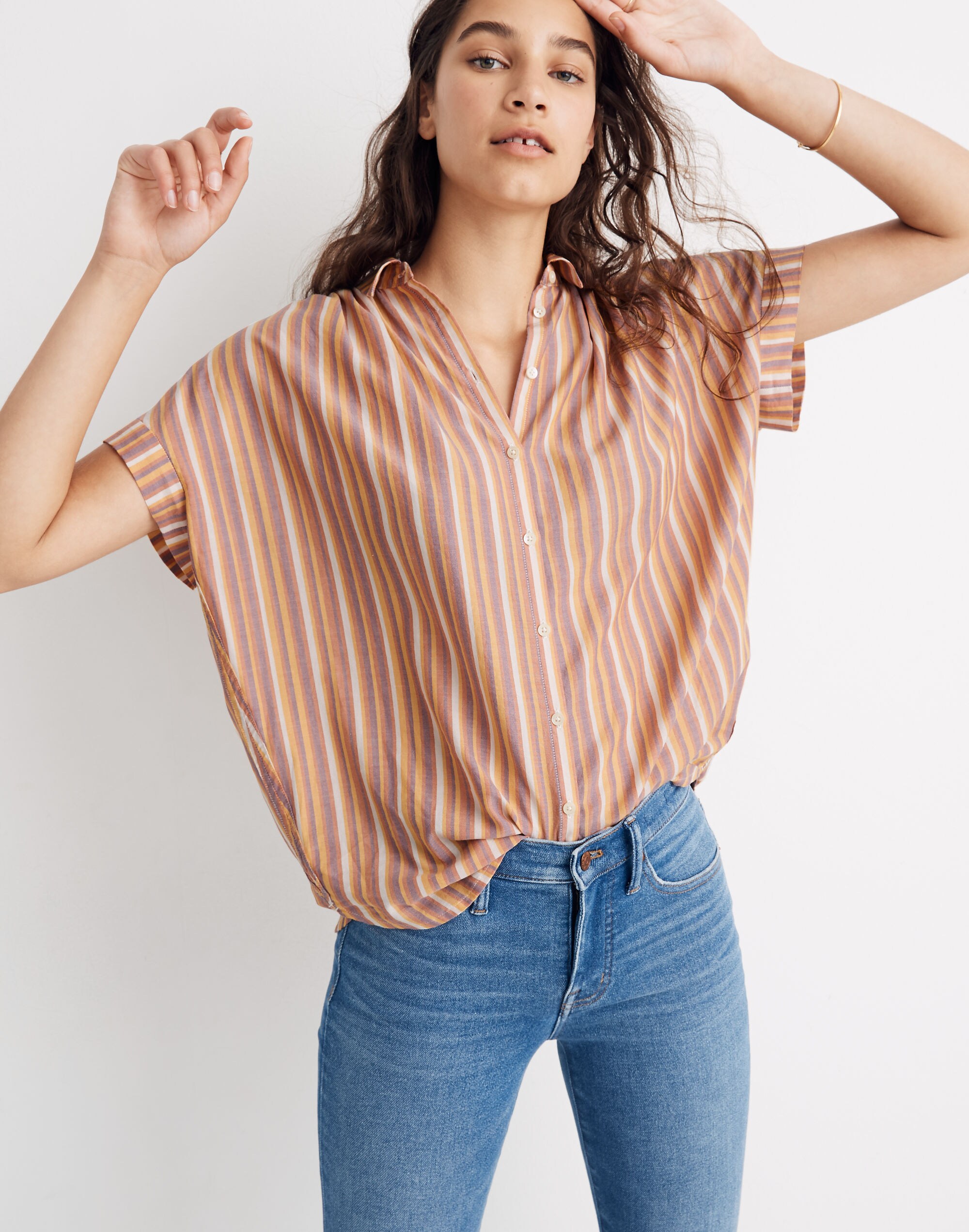 Central Shirt in Rainbow Stripe