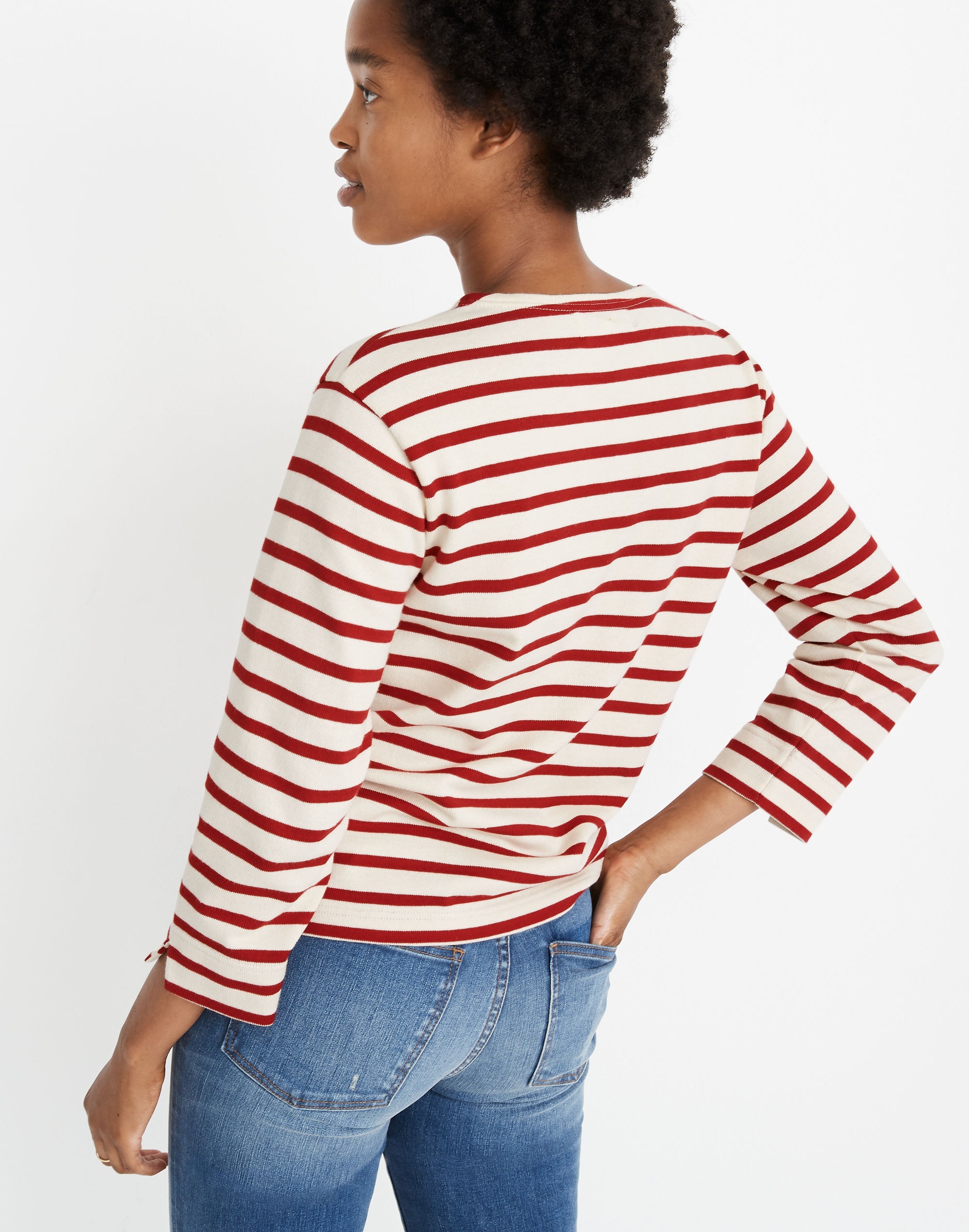 Madewell x Armor-Lux&reg; La Di Da Striped Passarelle Tee