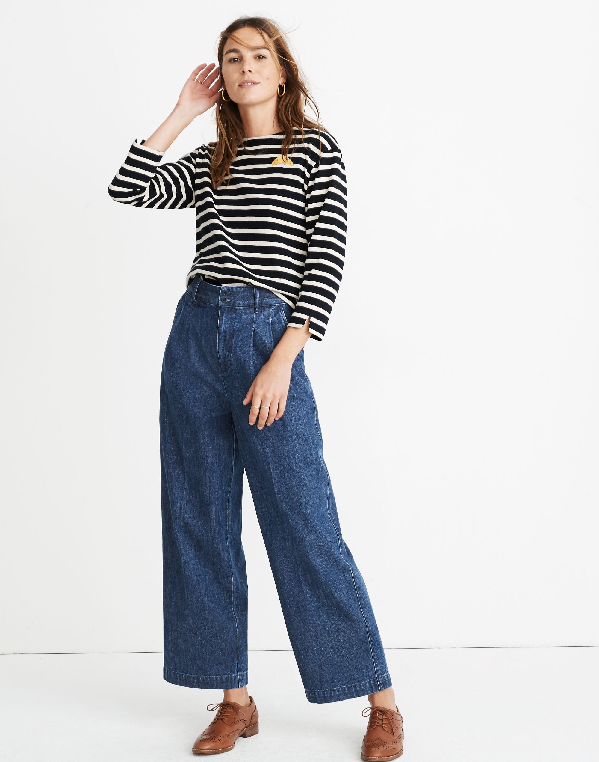 Madewell x Armor-Lux&reg; Croissant Striped Passarelle Tee