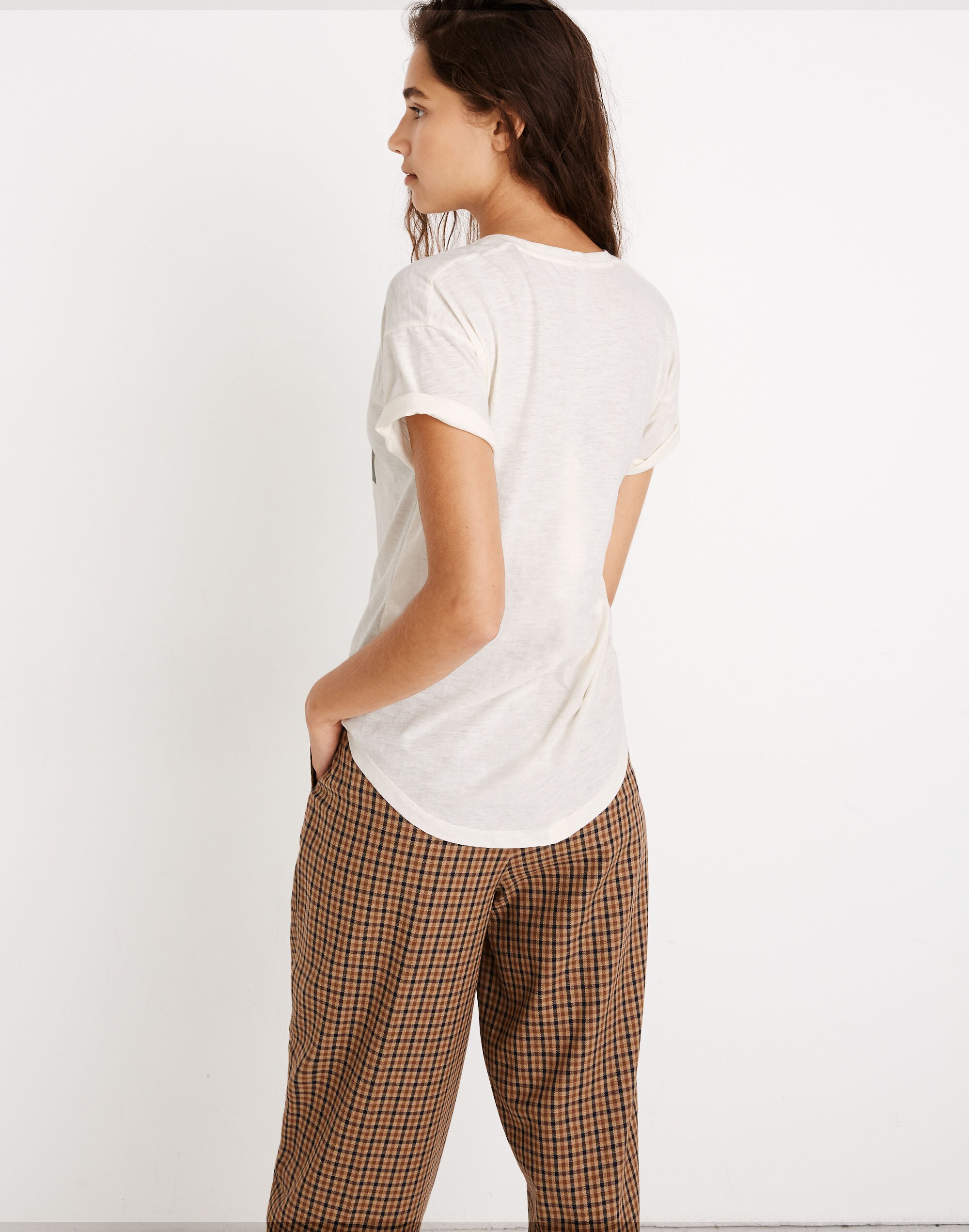 Parisian Cafe Graphic Whisper Cotton Crewneck Tee