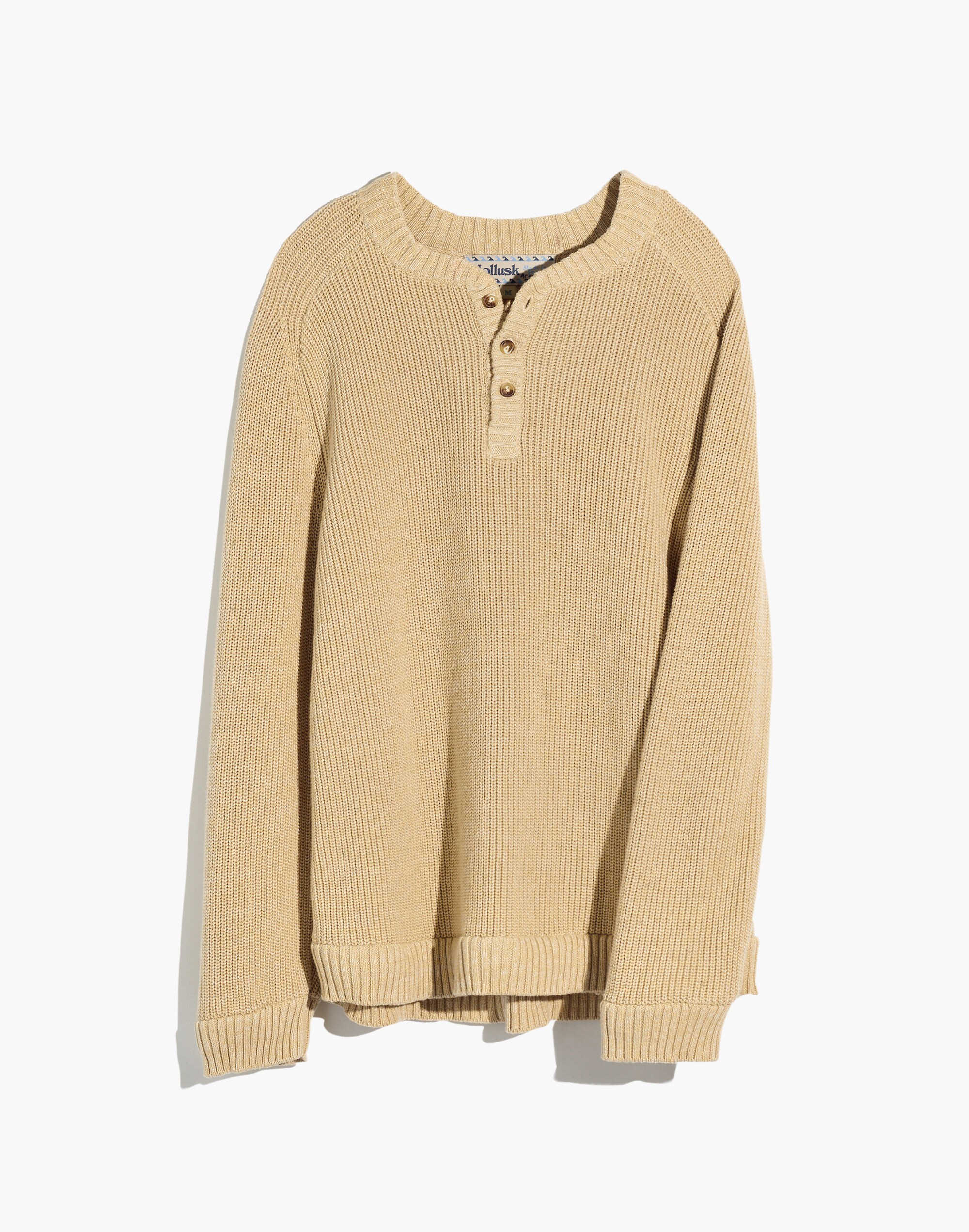 Mollusk&reg; Andover Henley Sweater in Oatcake