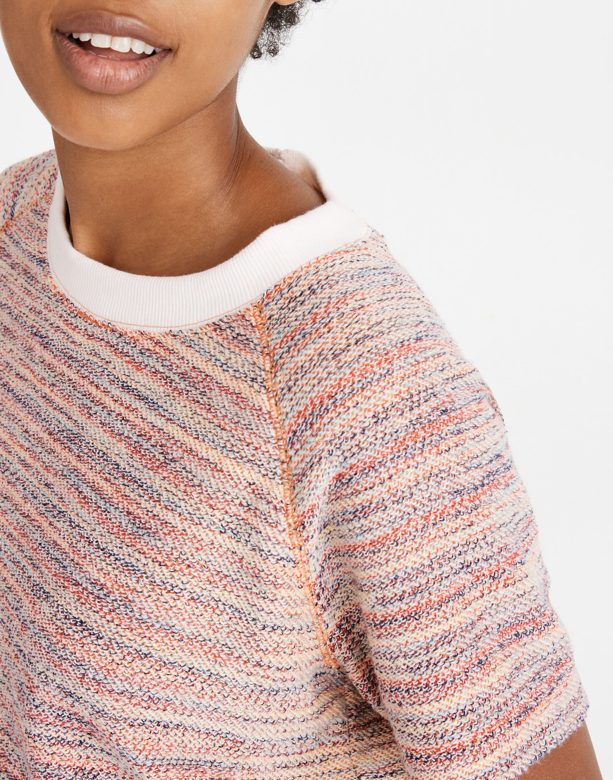 Texture &amp; Thread Sweatshirt Tee
