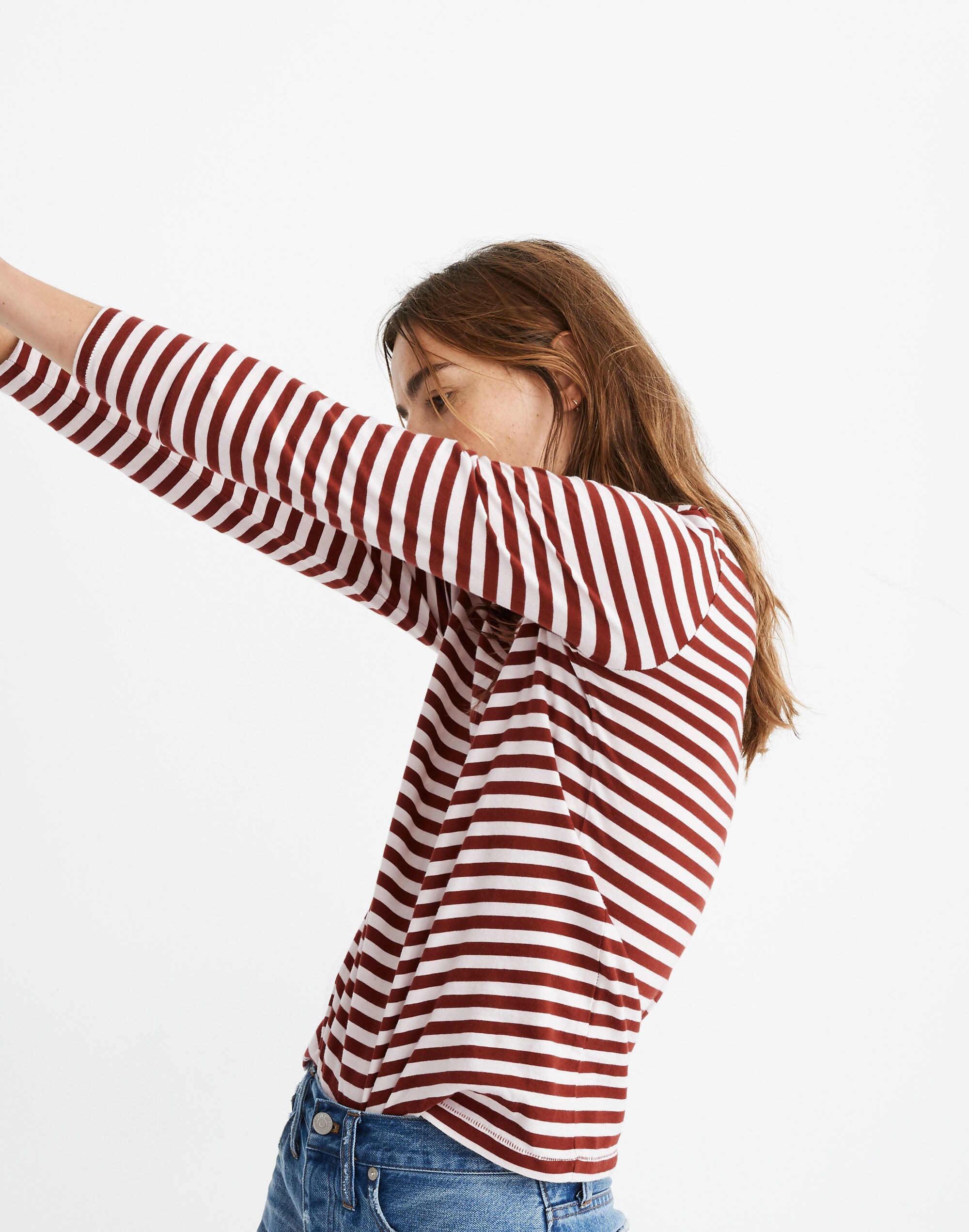 Northside Long-Sleeve Vintage Tee in Driggs Stripe
