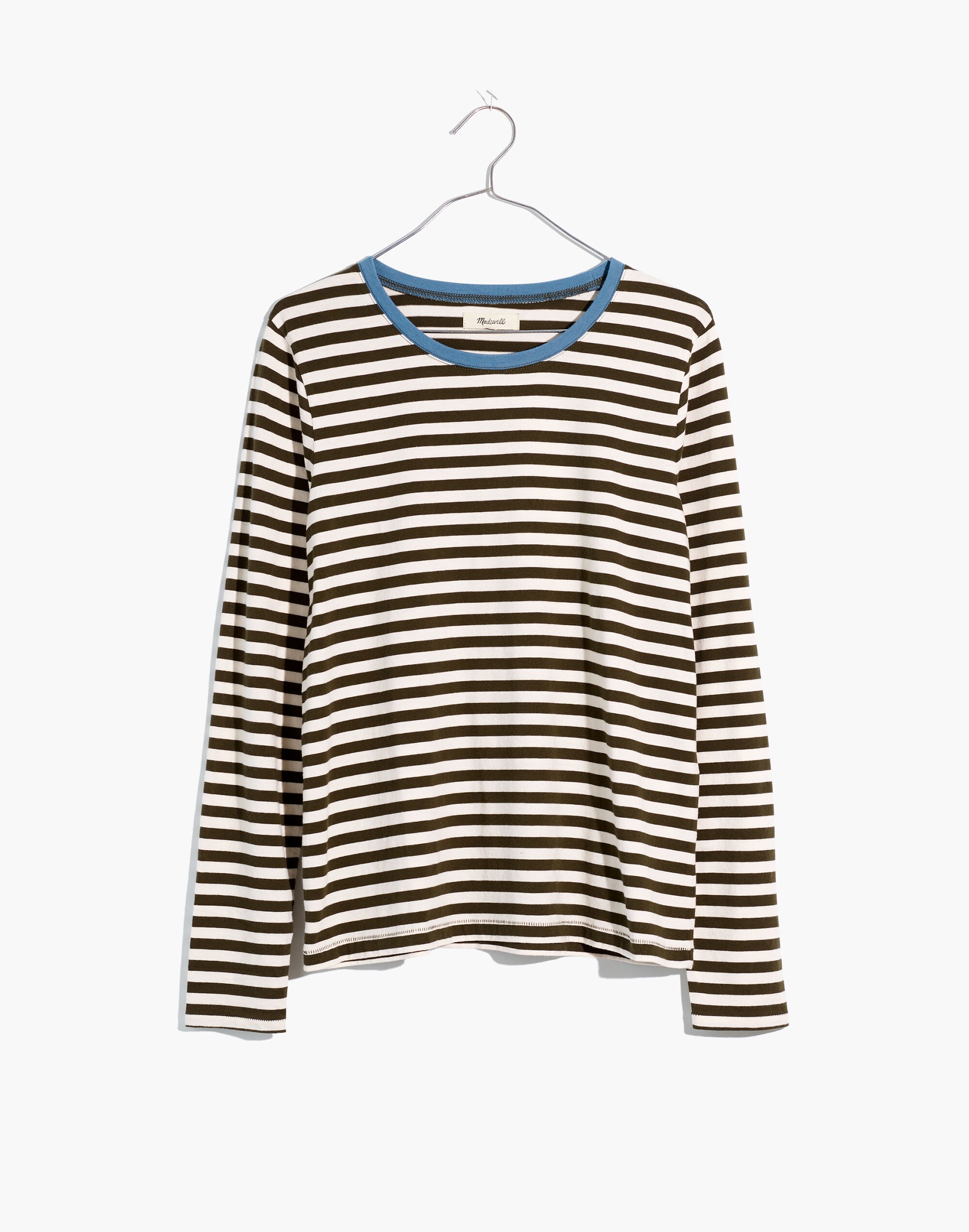 Northside Long-Sleeve Vintage Ringer Tee in Driggs Stripe